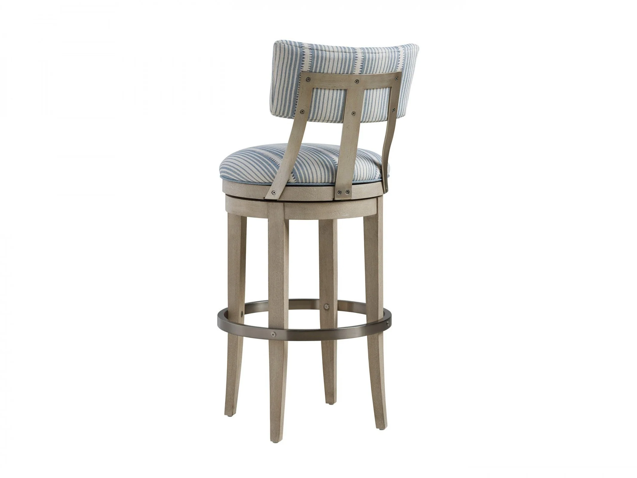 Barclay Butera Malibu Cliffside Swivel Upholstered Bar Stool Customizable - Image 6