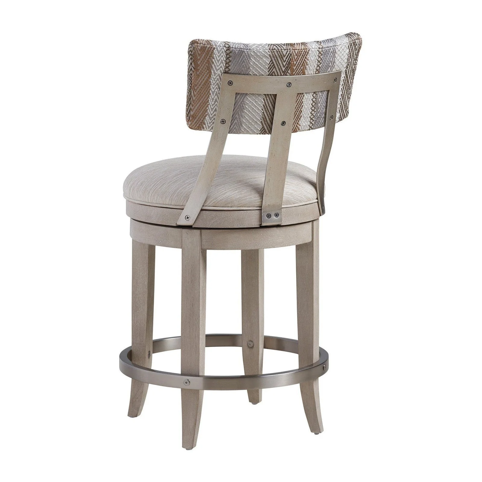 Barclay Butera Malibu Cliffside Swivel Upholstered Counter Stool - 19.5 Inch - Image 3