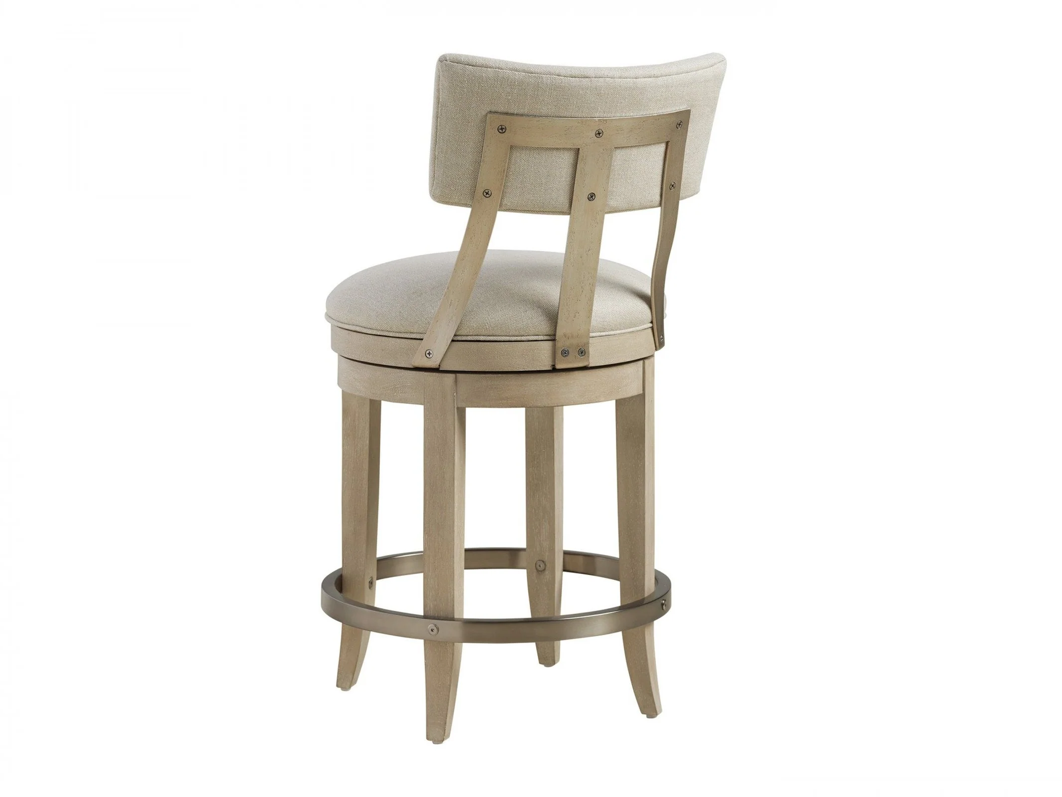 Barclay Butera Malibu Cliffside Swivel Upholstered Counter Stool As Shown - Image 2