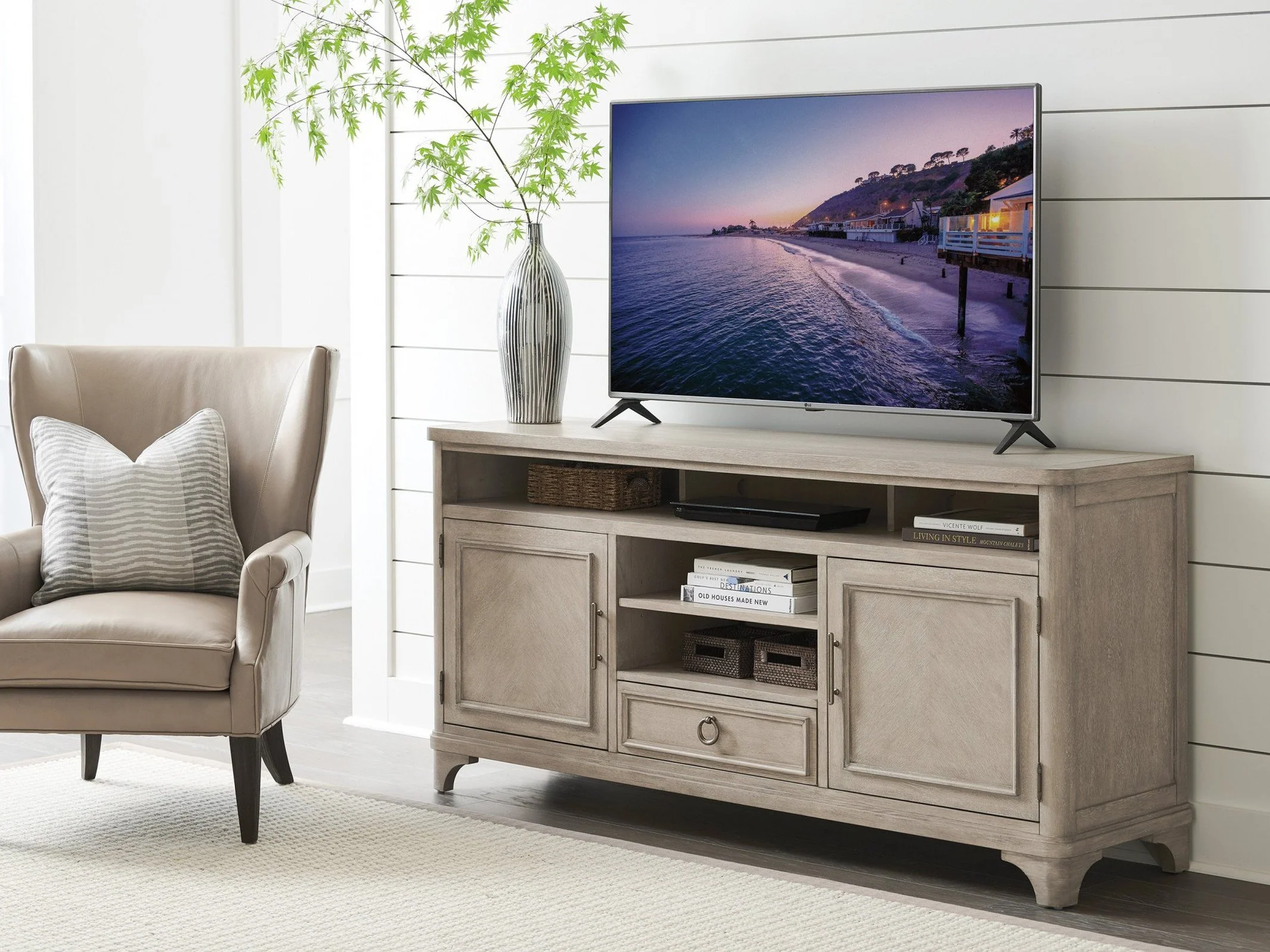 Barclay Butera Malibu Rocky Oaks Media Console - Image 2