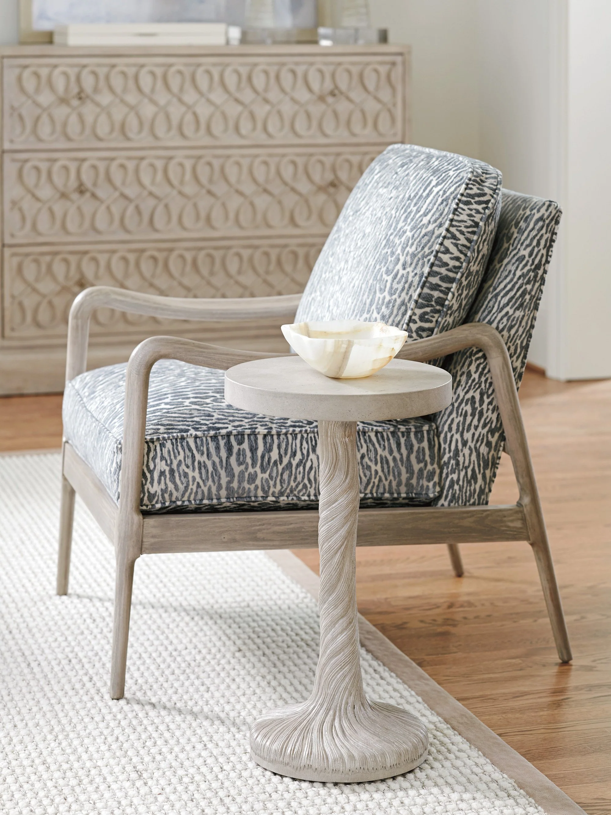 Barclay Butera Malibu Saddle Peak Round Accent Table - Image 2