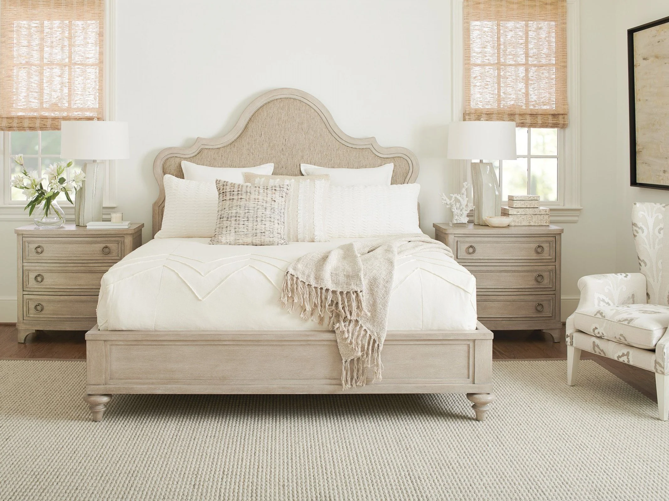 Barclay Butera Malibu Zuma Upholstered Panel Bed - Image 4