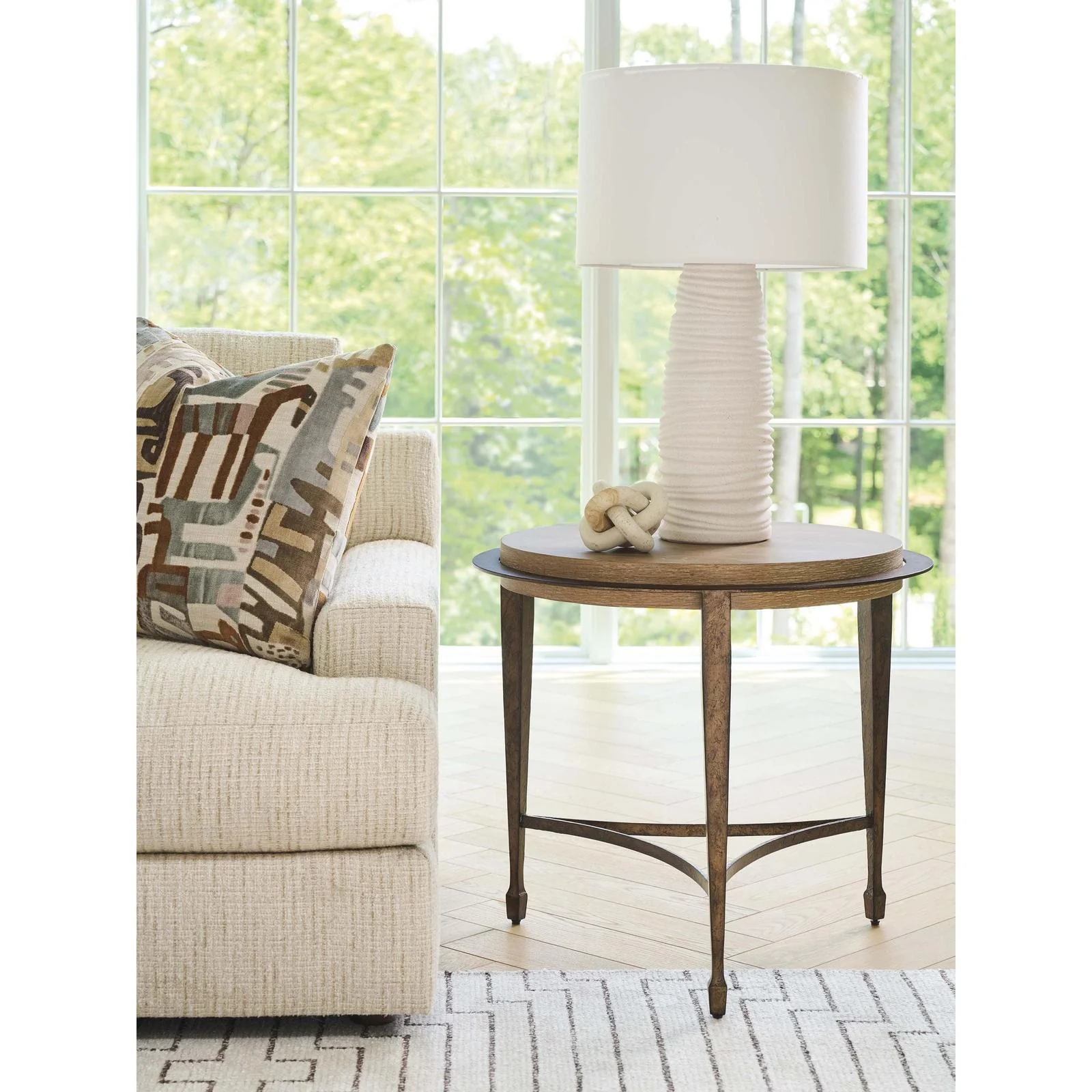 Barclay Butera Montecito Catalonia Round Side Table - Image 2