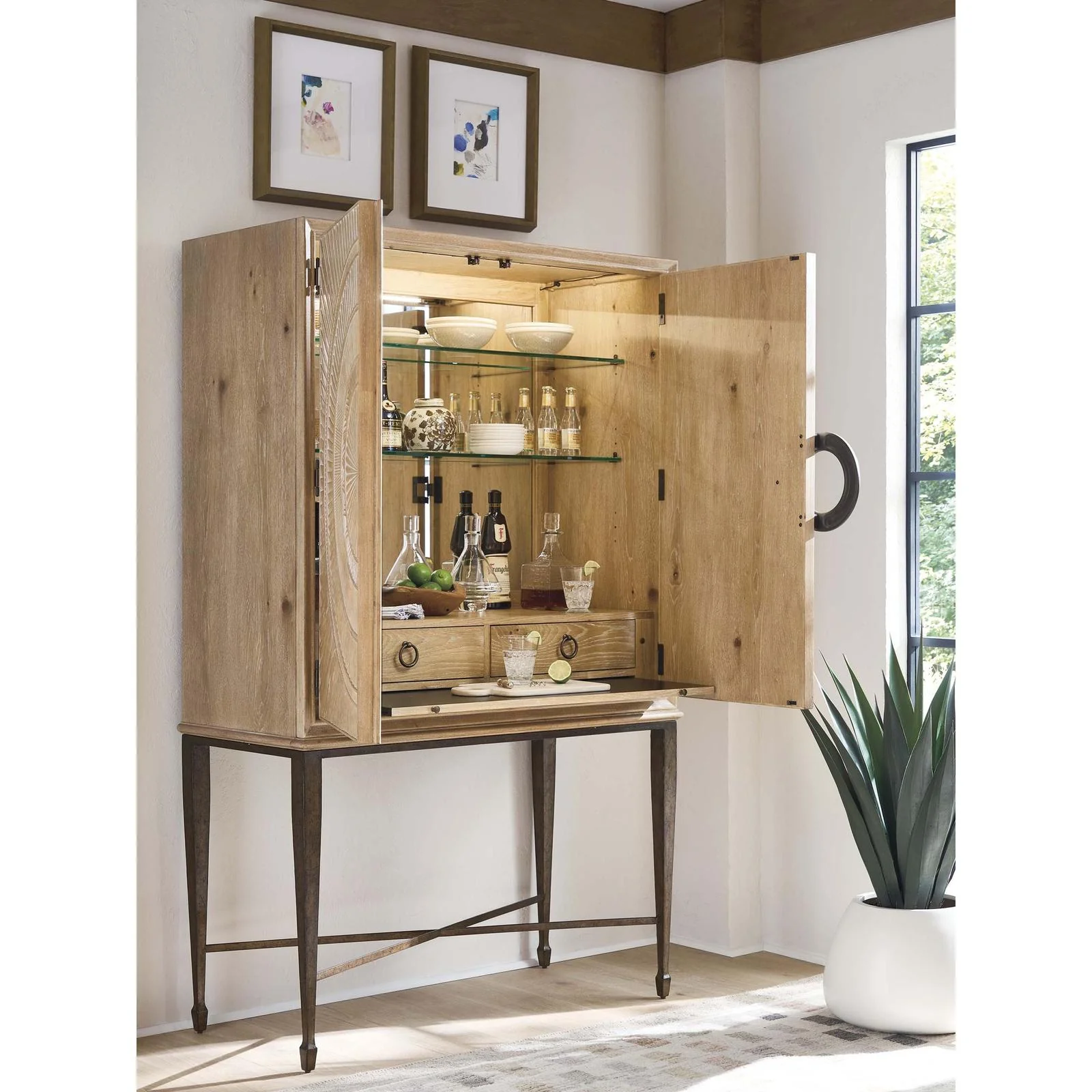 Barclay Butera Montecito Hammond Bar Cabinet - Image 3