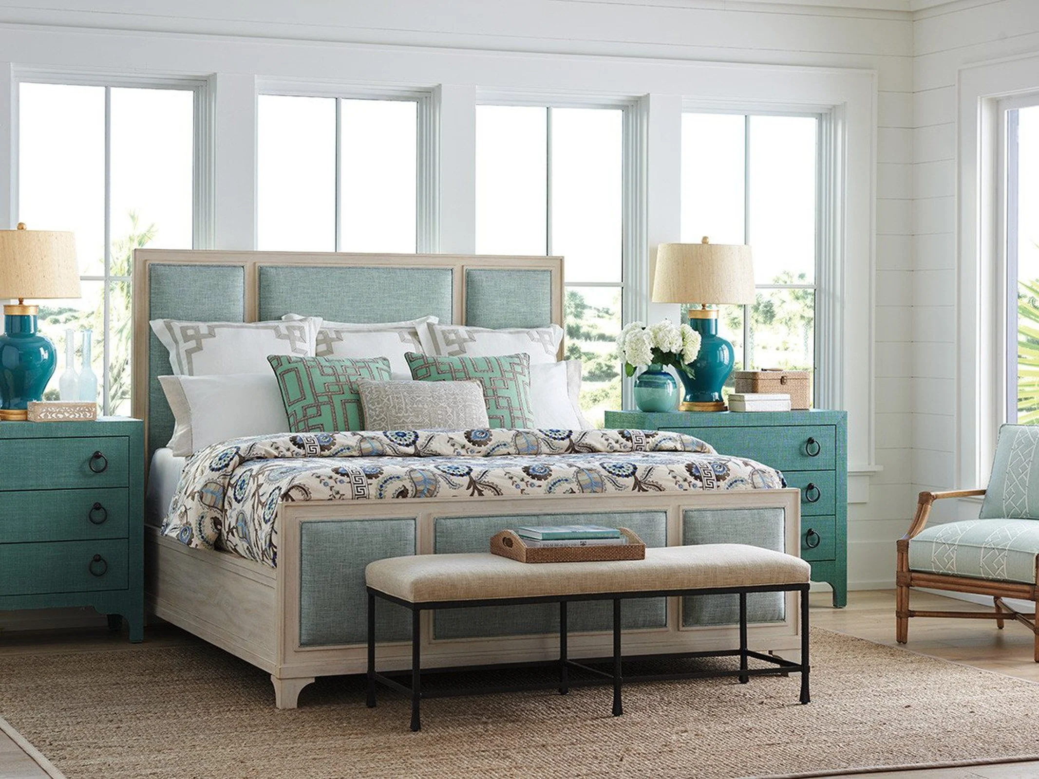 Barclay Butera Newport Balboa Island Raffia Hall Chest - Image 10