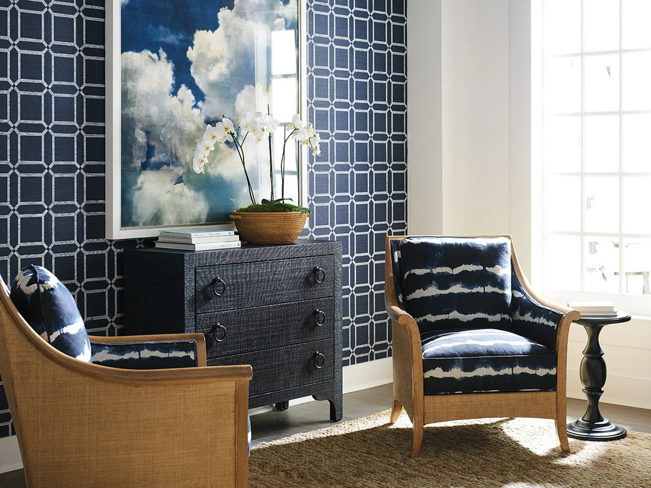 Barclay Butera Newport Balboa Island Raffia Hall Chest - Image 7