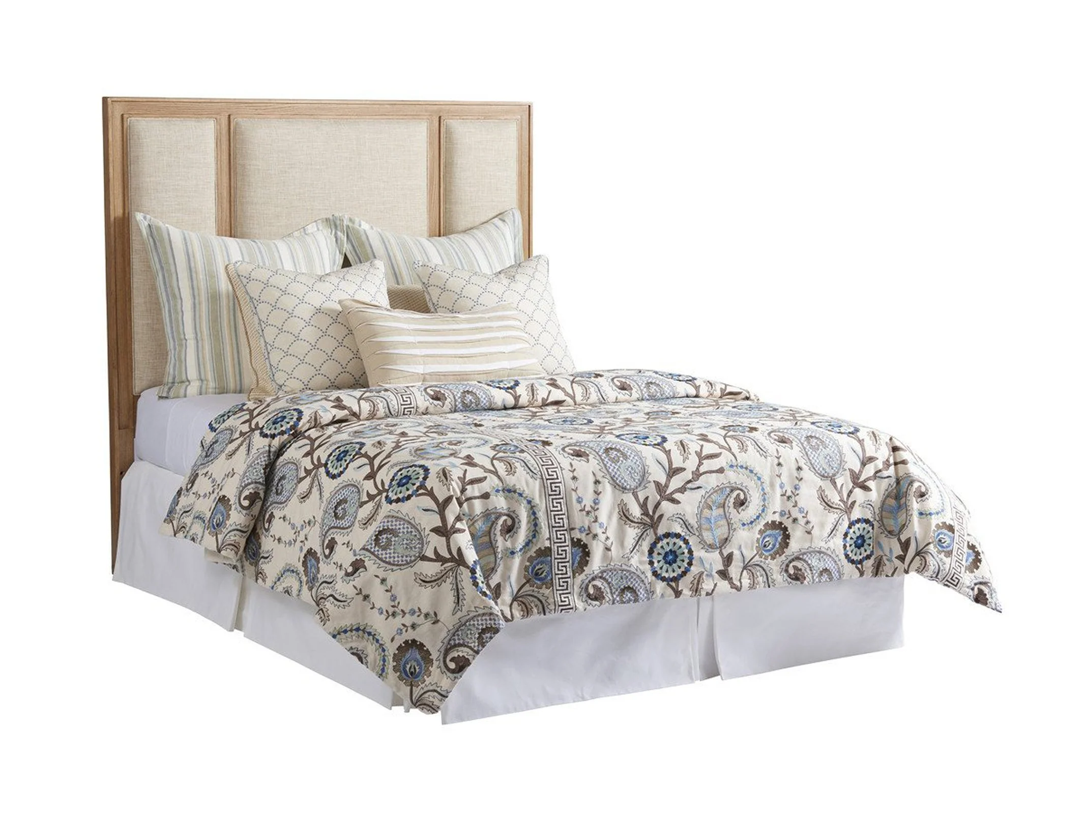 Barclay Butera Newport Crystal Cove Upholstered Panel Bed - Image 10