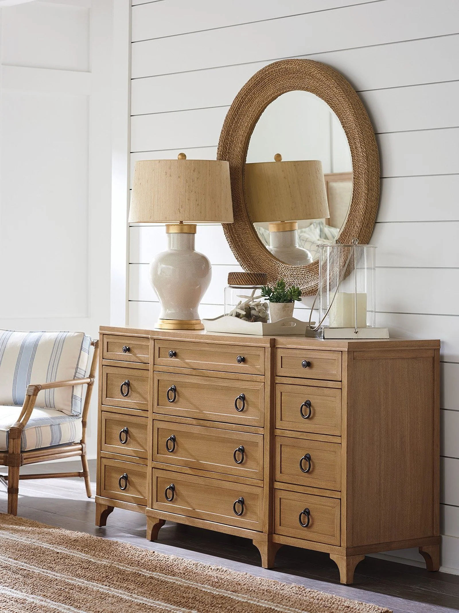 Barclay Butera Newport Garnet Breakfront Dresser - Image 2