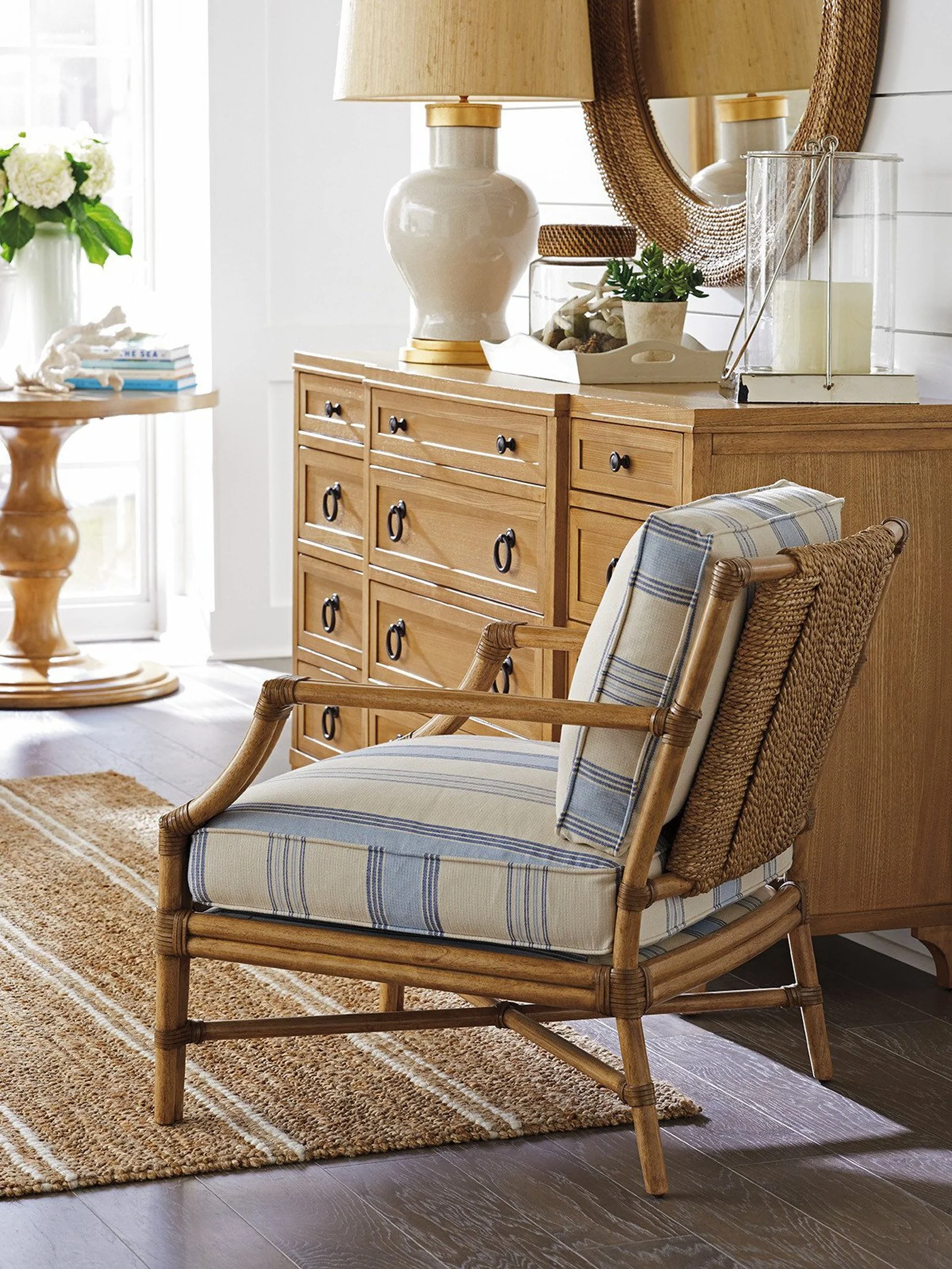 Barclay Butera Newport Garnet Breakfront Dresser - Image 4