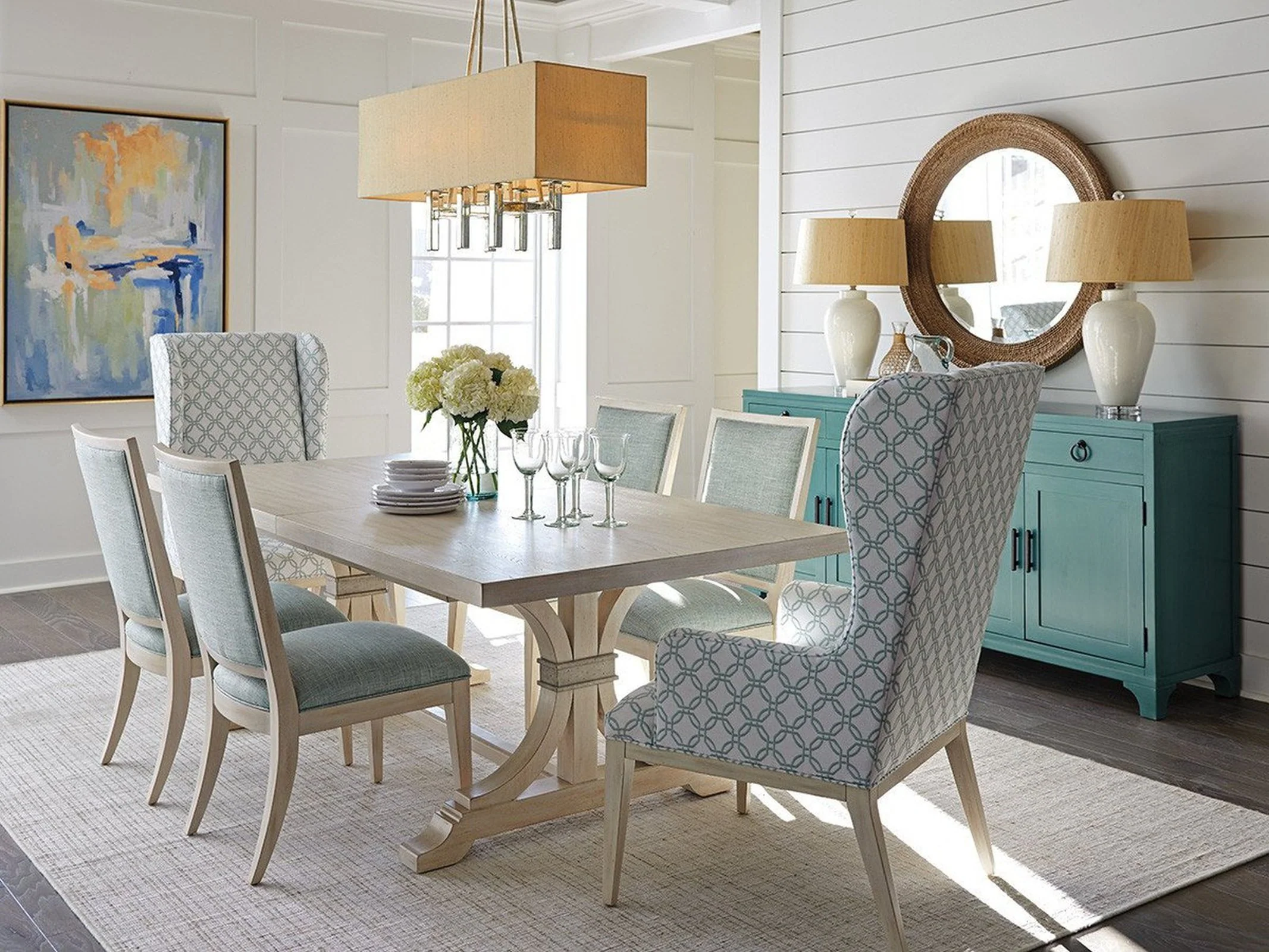 Barclay Butera Newport Seacliff Upholstered Host Wing Chair Customizable - Image 11