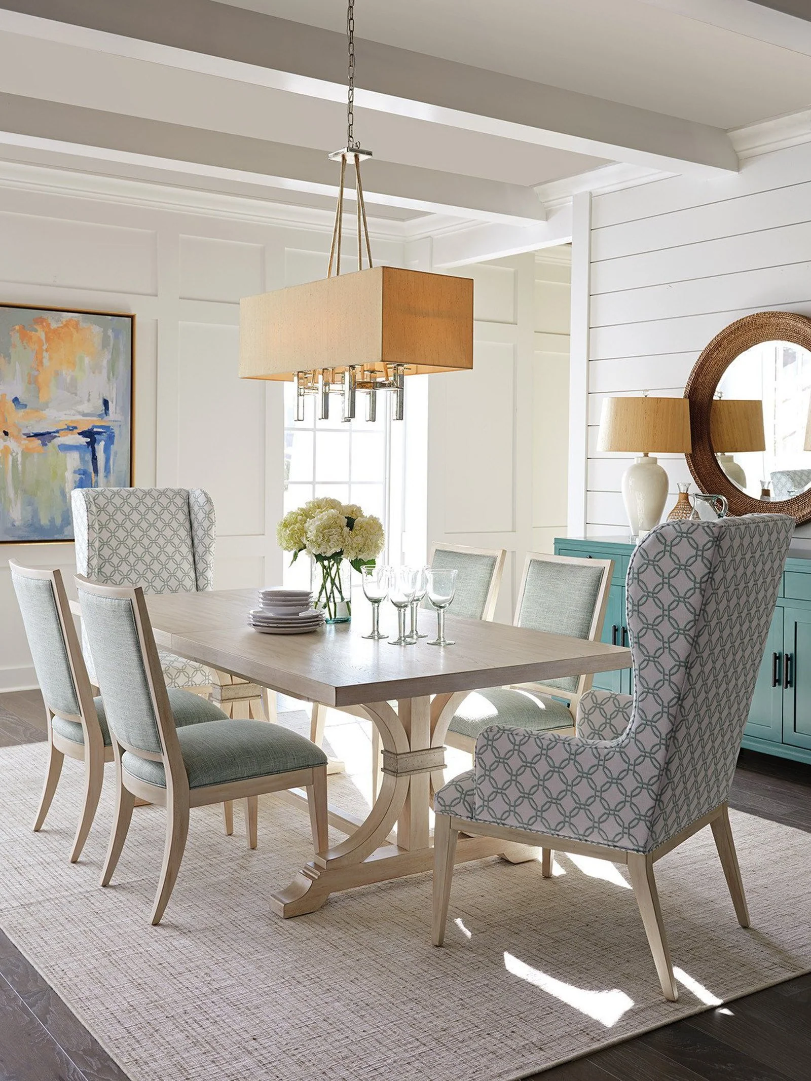 Barclay Butera Newport Seacliff Upholstered Host Wing Chair Customizable - Image 12