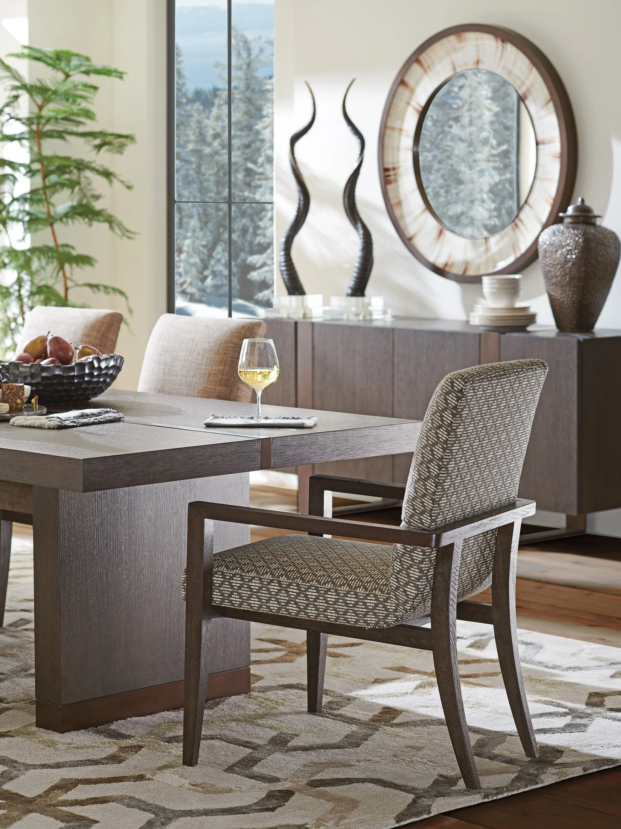 Barclay Butera Park City Glenwild Upholstered Arm Chair Customizable - Image 3