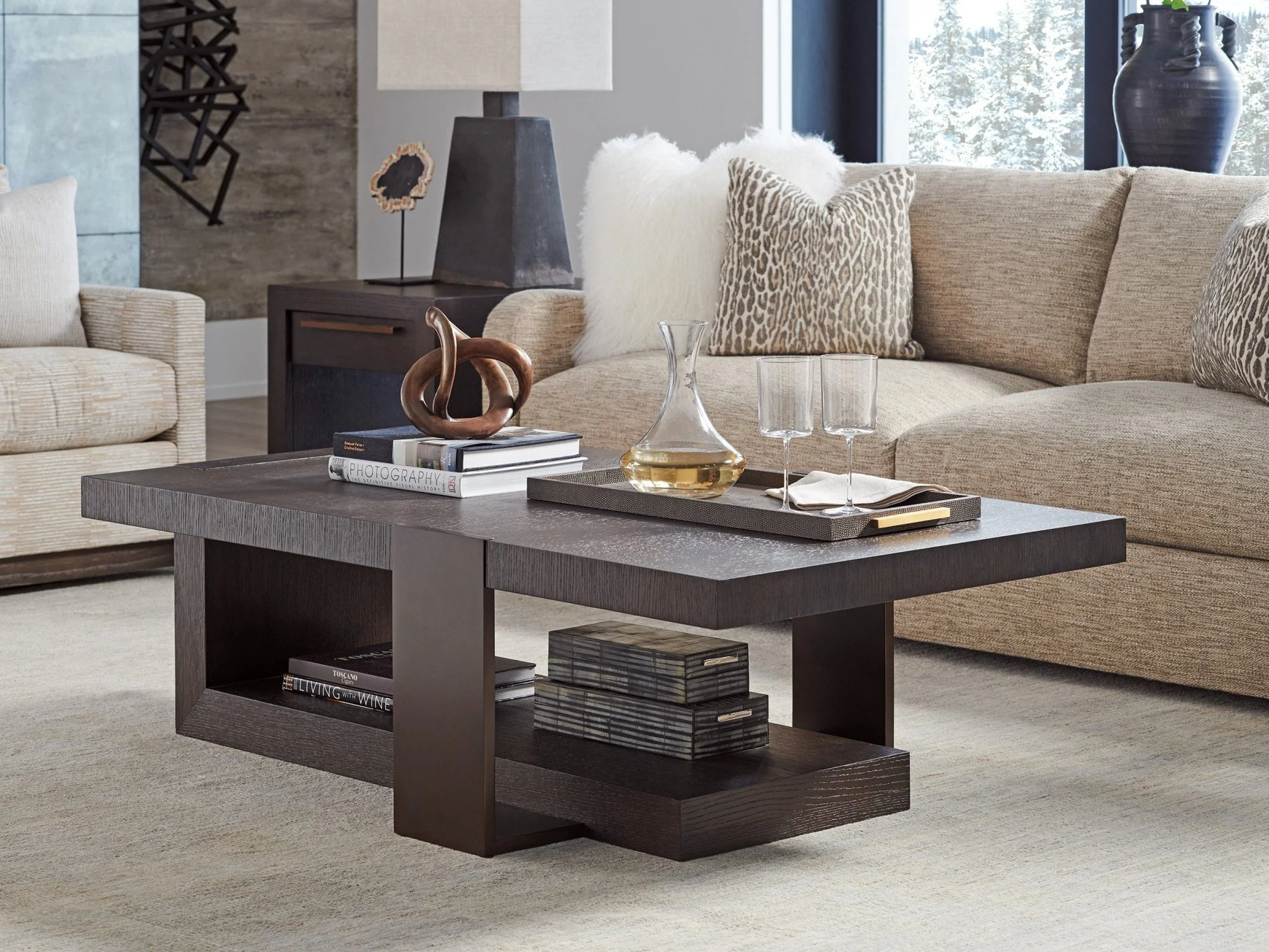 Barclay Butera Park City Quarry Rectangular Cocktail Table - Image 2