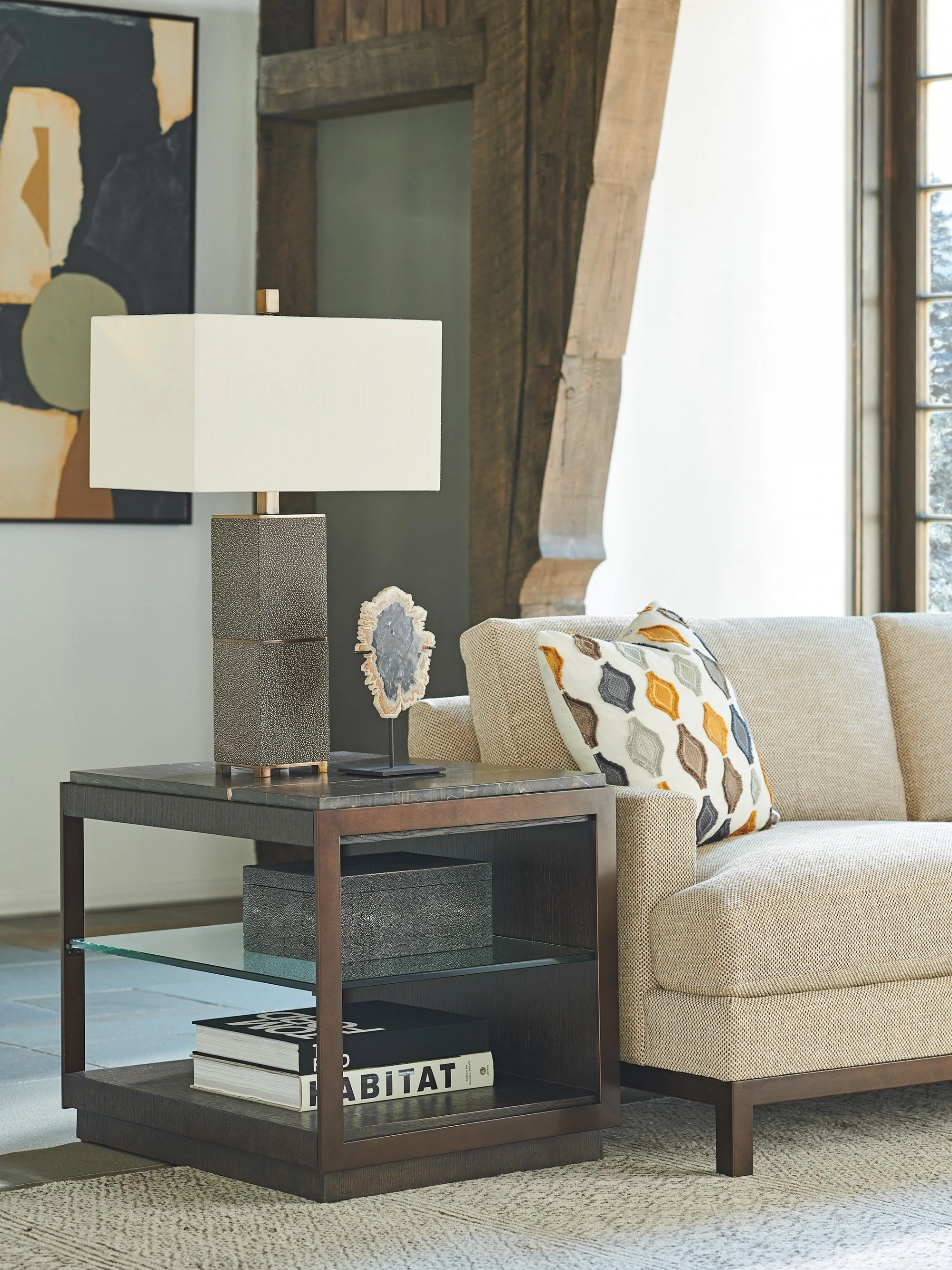 Barclay Butera Park City Summit Rectangular End Table - Image 2