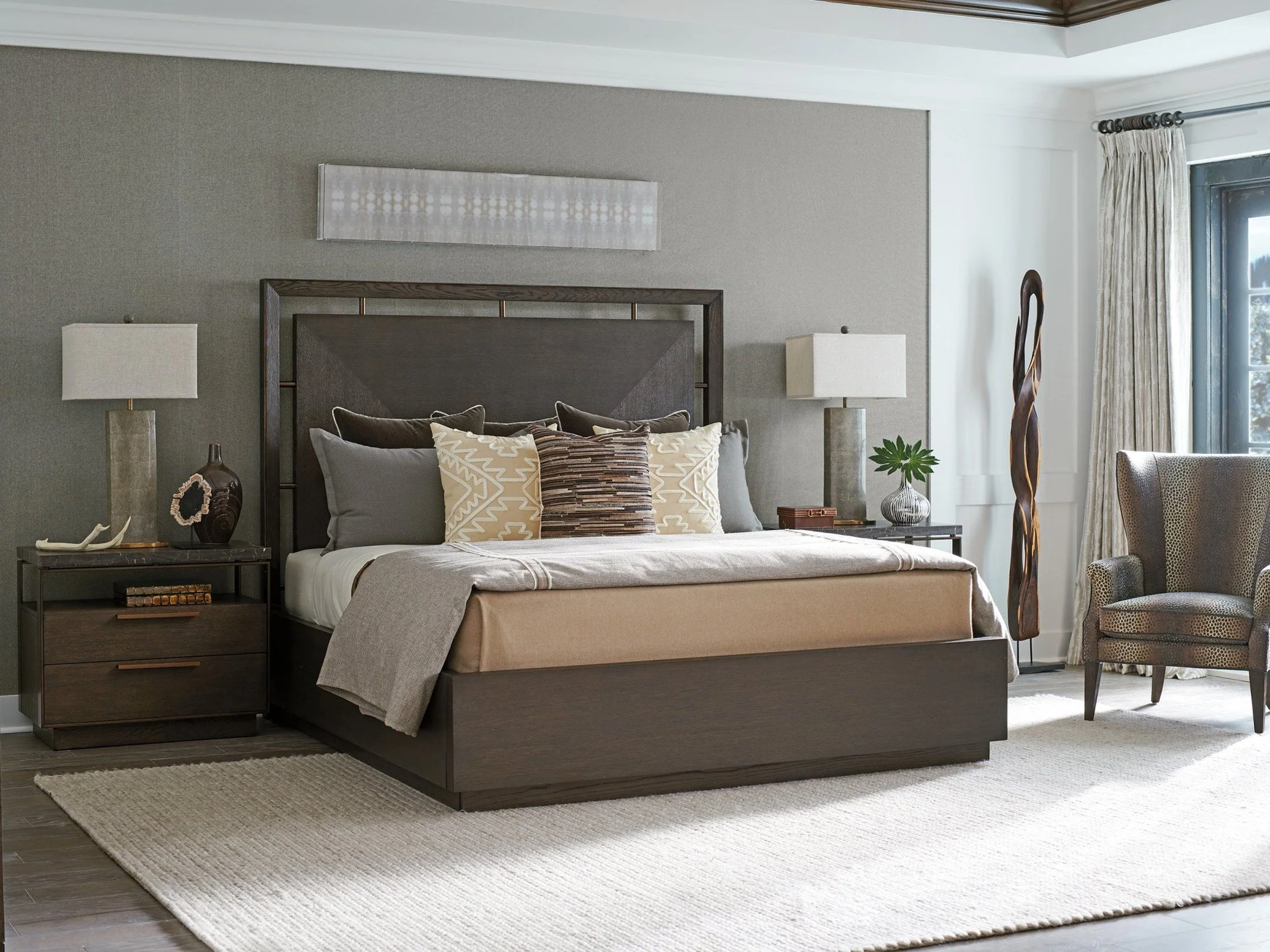 Barclay Butera Park City Sundance Panel Bed - Image 3