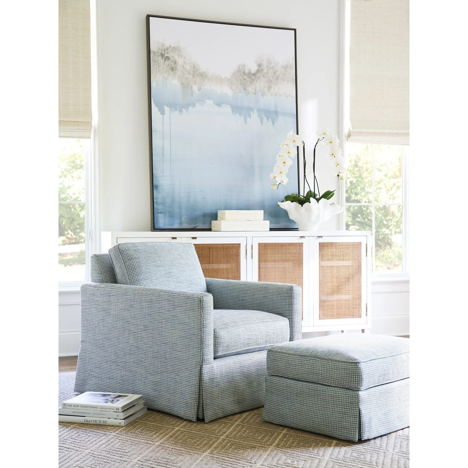 Barclay Butera Upholstery Beach Club Ottoman - Image 2