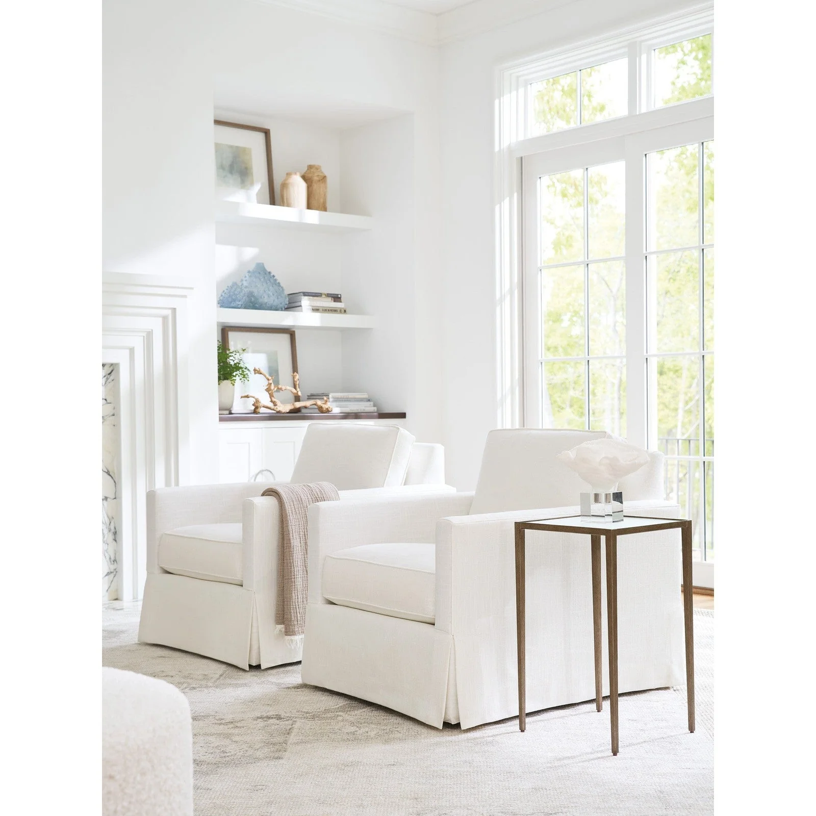 Barclay Butera Upholstery Beach Club Swivel Chair - Image 2