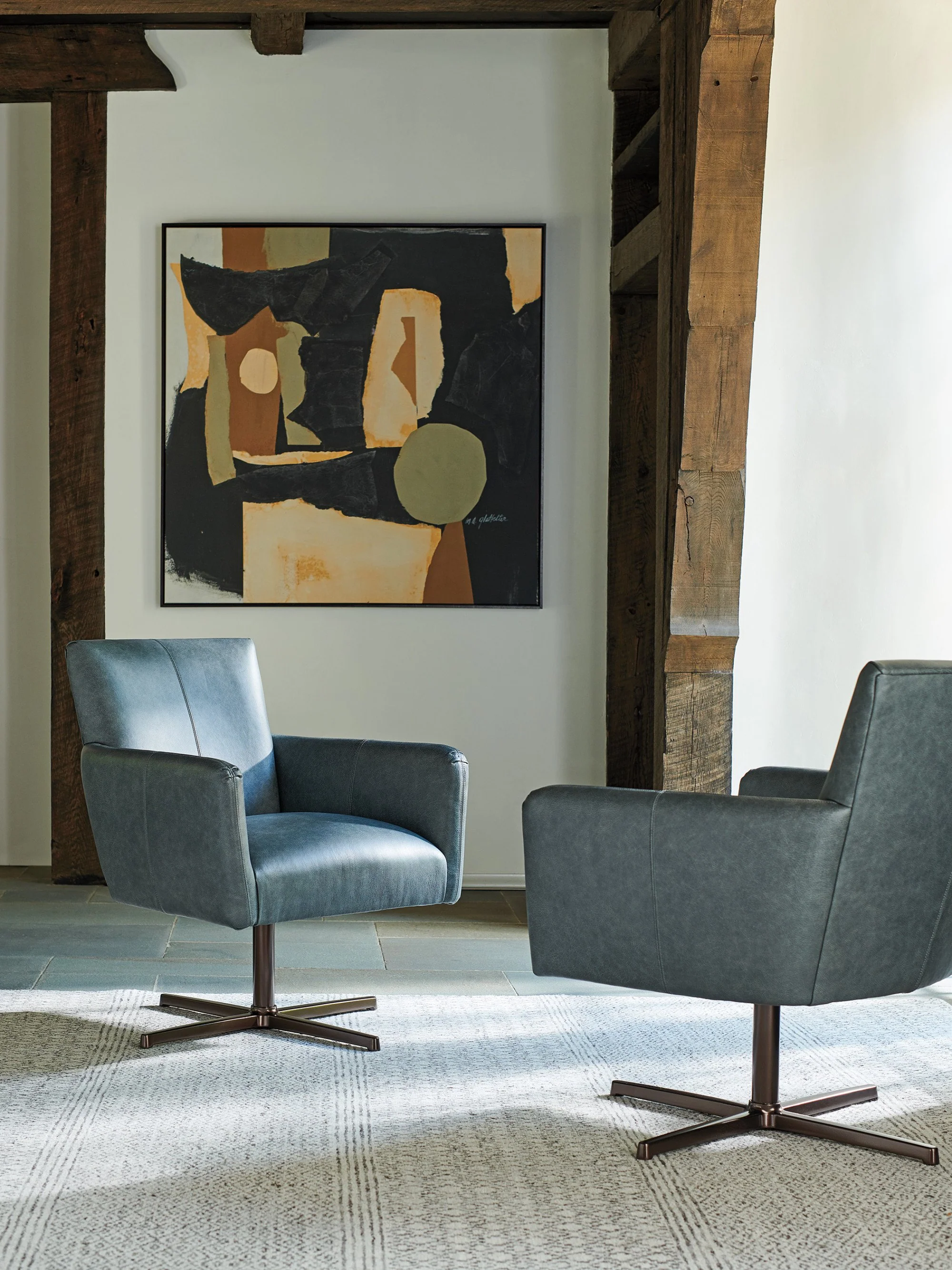 Barclay Butera Upholstery Brooks Swivel Chair - Image 9