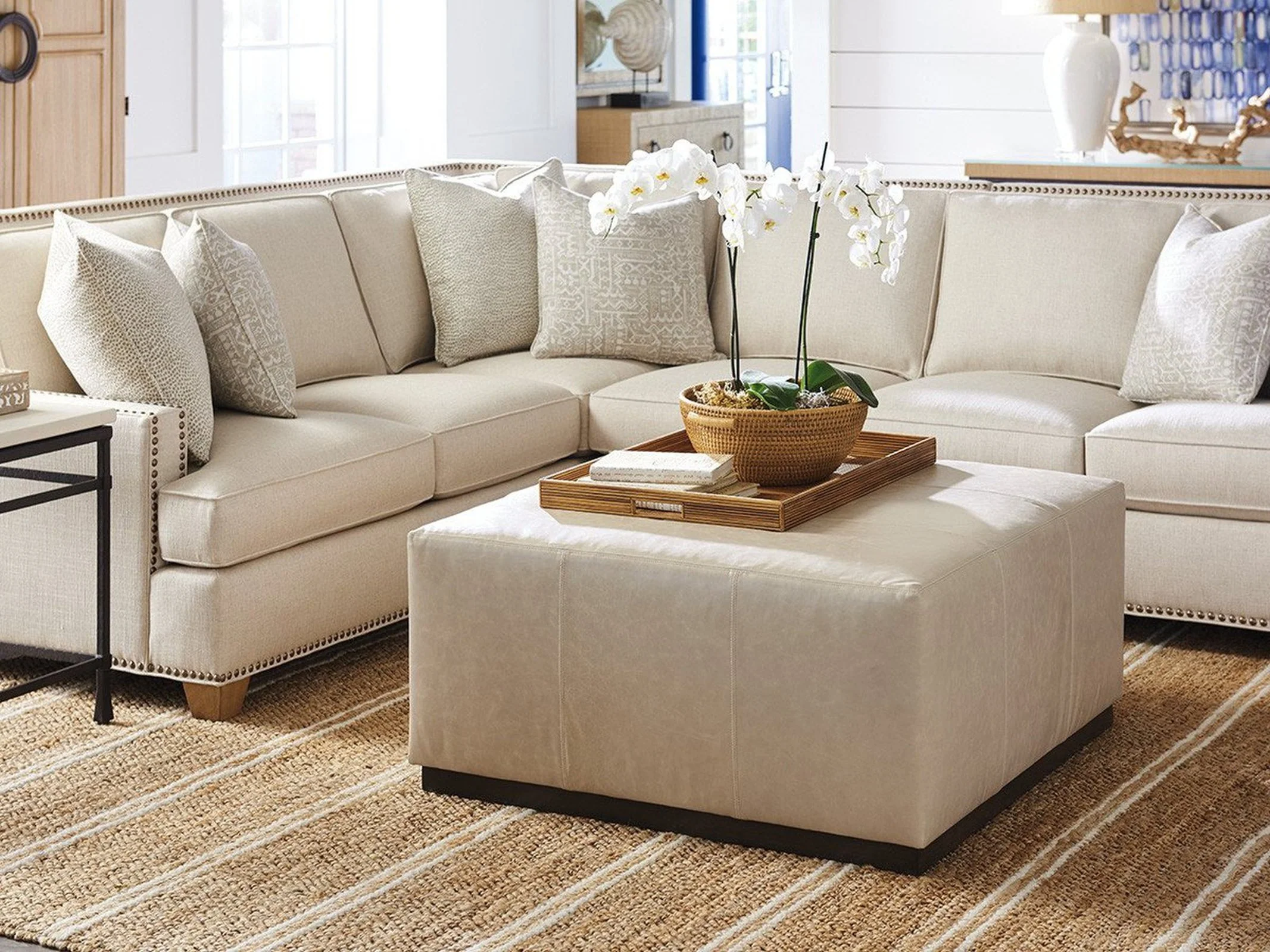 Barclay Butera Upholstery Clayton Cocktail Ottoman - Image 5