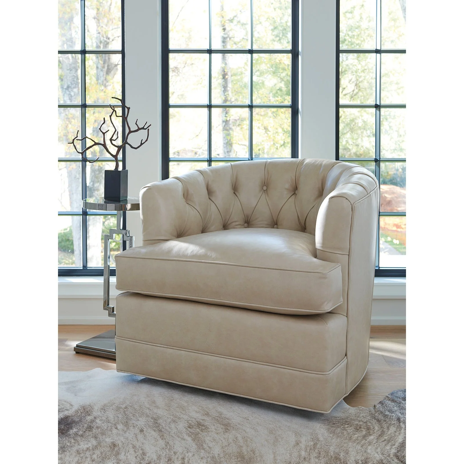 Barclay Butera Upholstery Cliffhaven Swivel Chair - Image 8