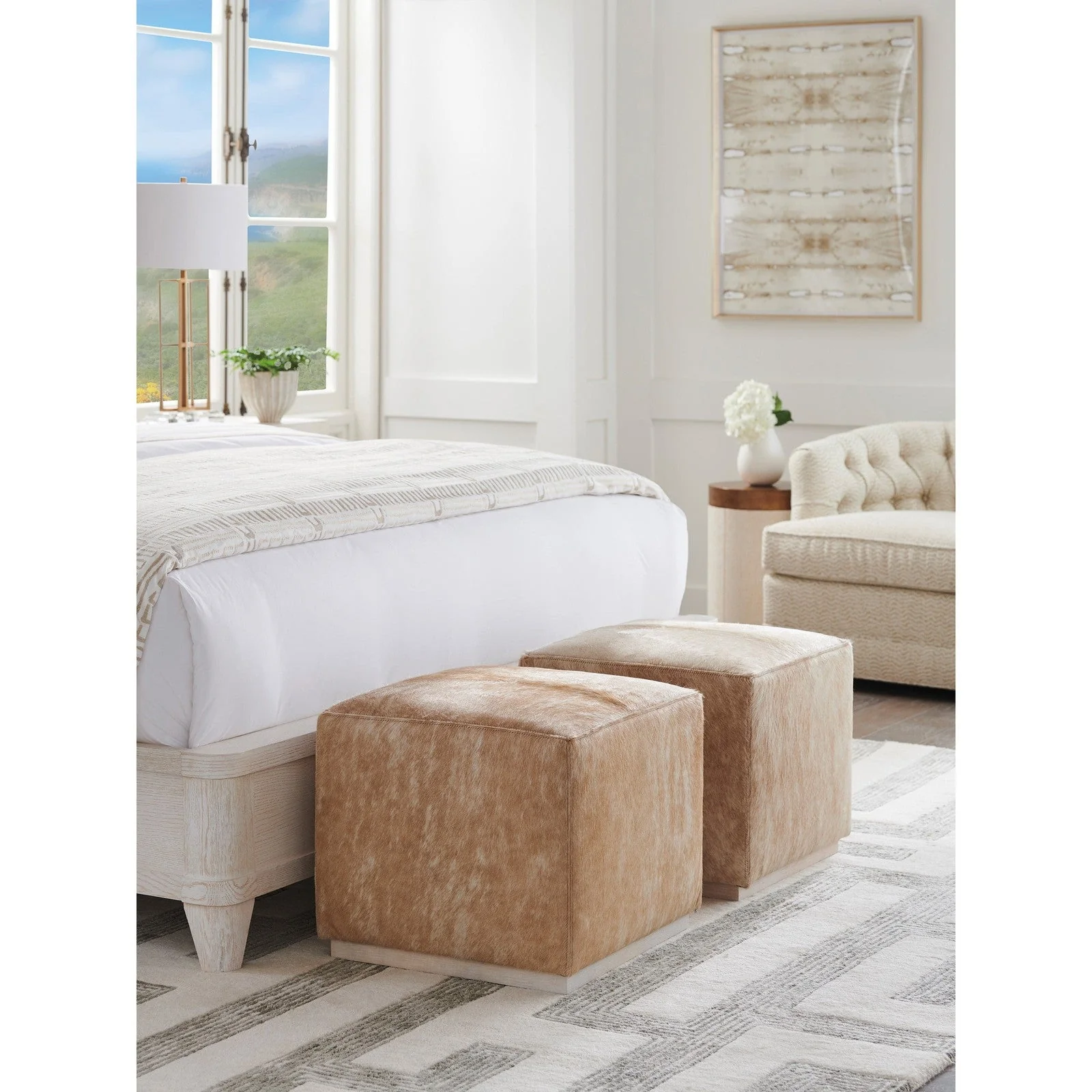 Barclay Butera Upholstery Colby Ottoman - 21.5 Inch - Image 11