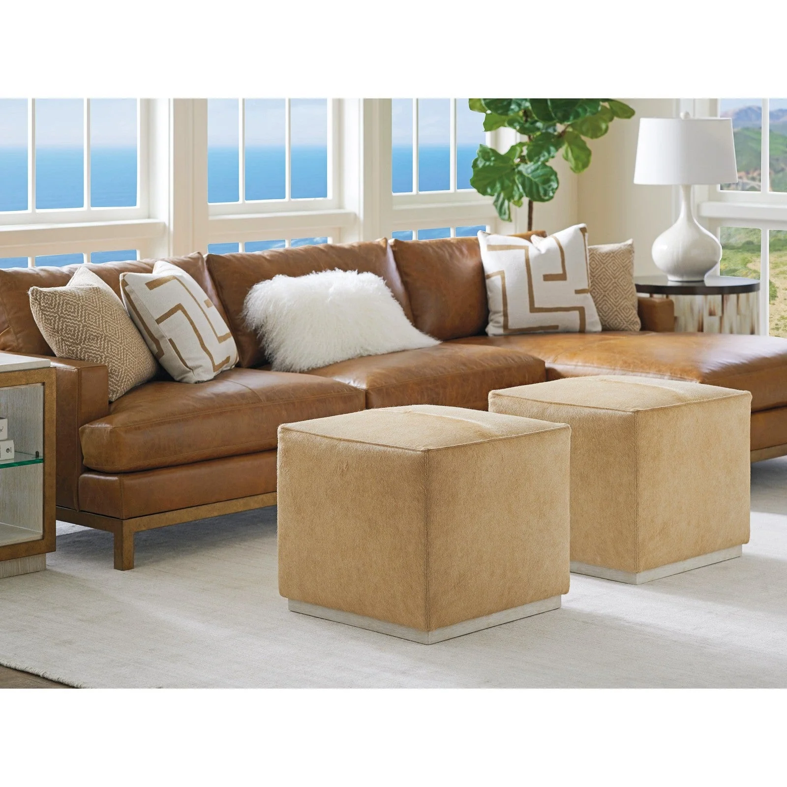 Barclay Butera Upholstery Colby Ottoman - 21.5 Inch - Image 12