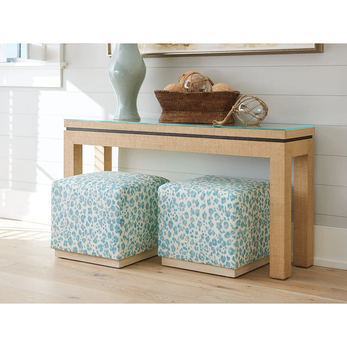Barclay Butera Upholstery Colby Ottoman - 21.5 Inch - Image 2
