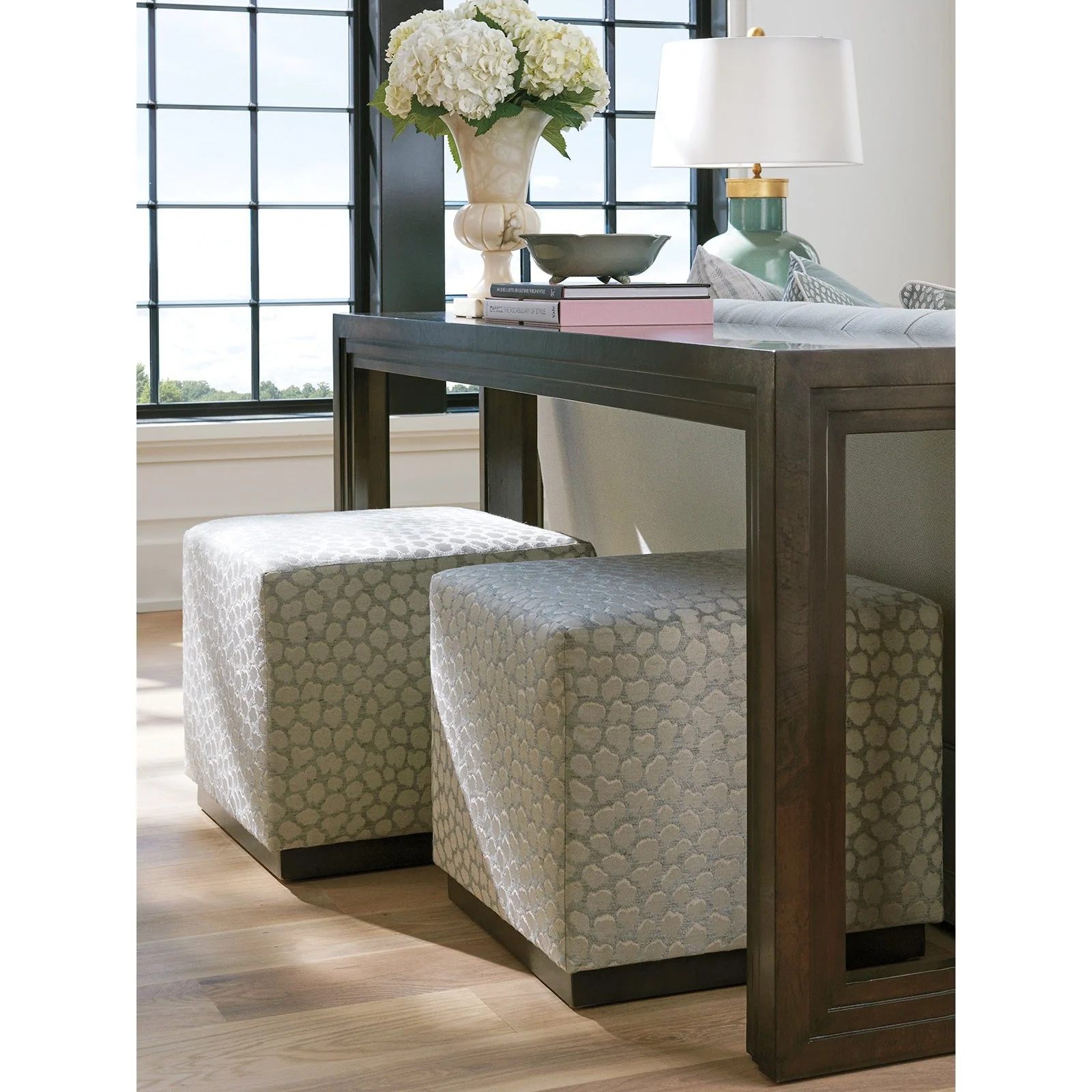 Barclay Butera Upholstery Colby Ottoman - 21.5 Inch - Image 6