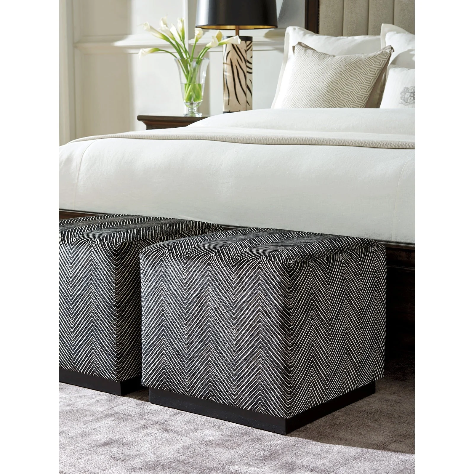 Barclay Butera Upholstery Colby Ottoman - 21.5 Inch - Image 8