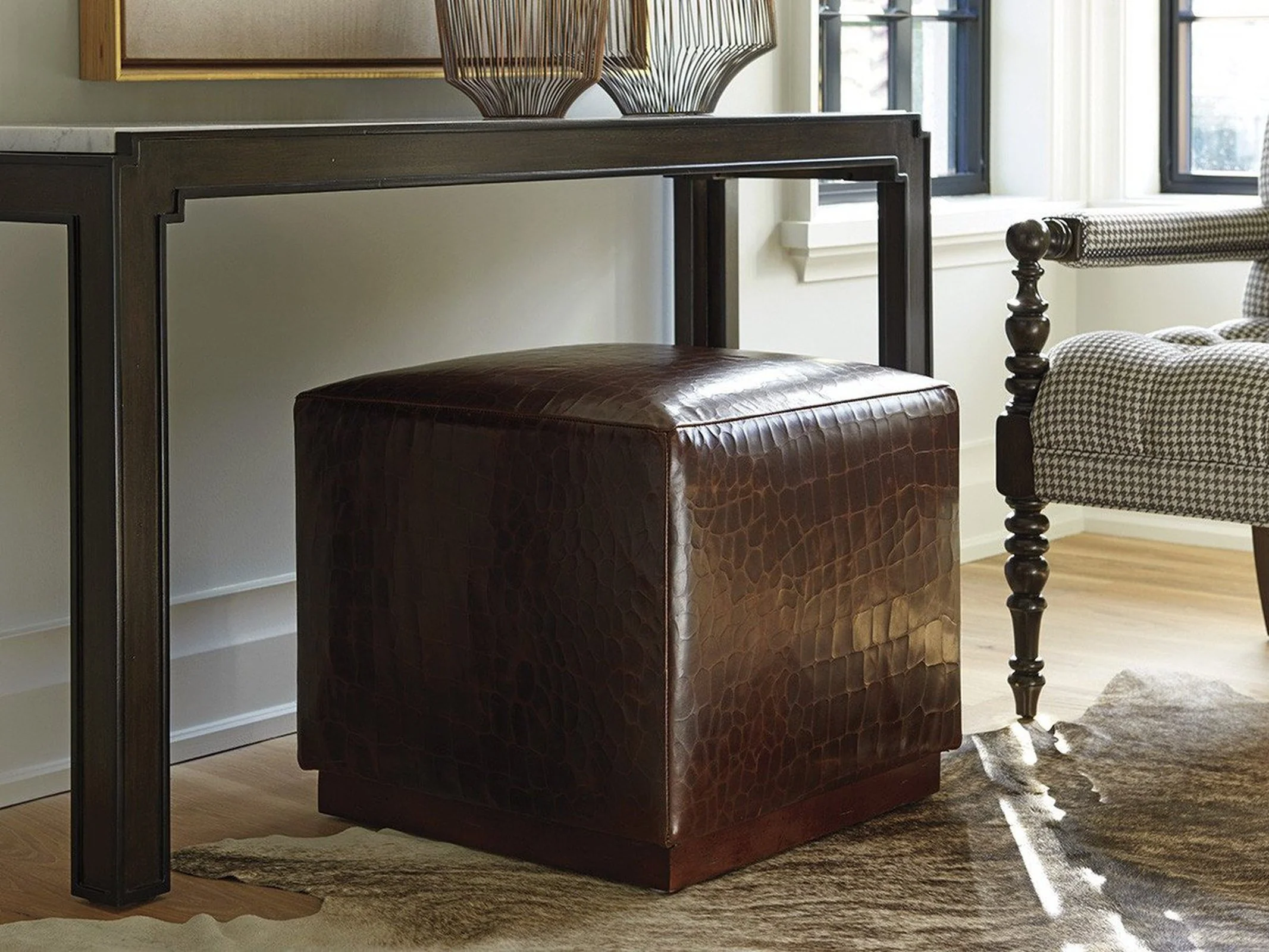 Barclay Butera Upholstery Colby Ottoman - Image 6