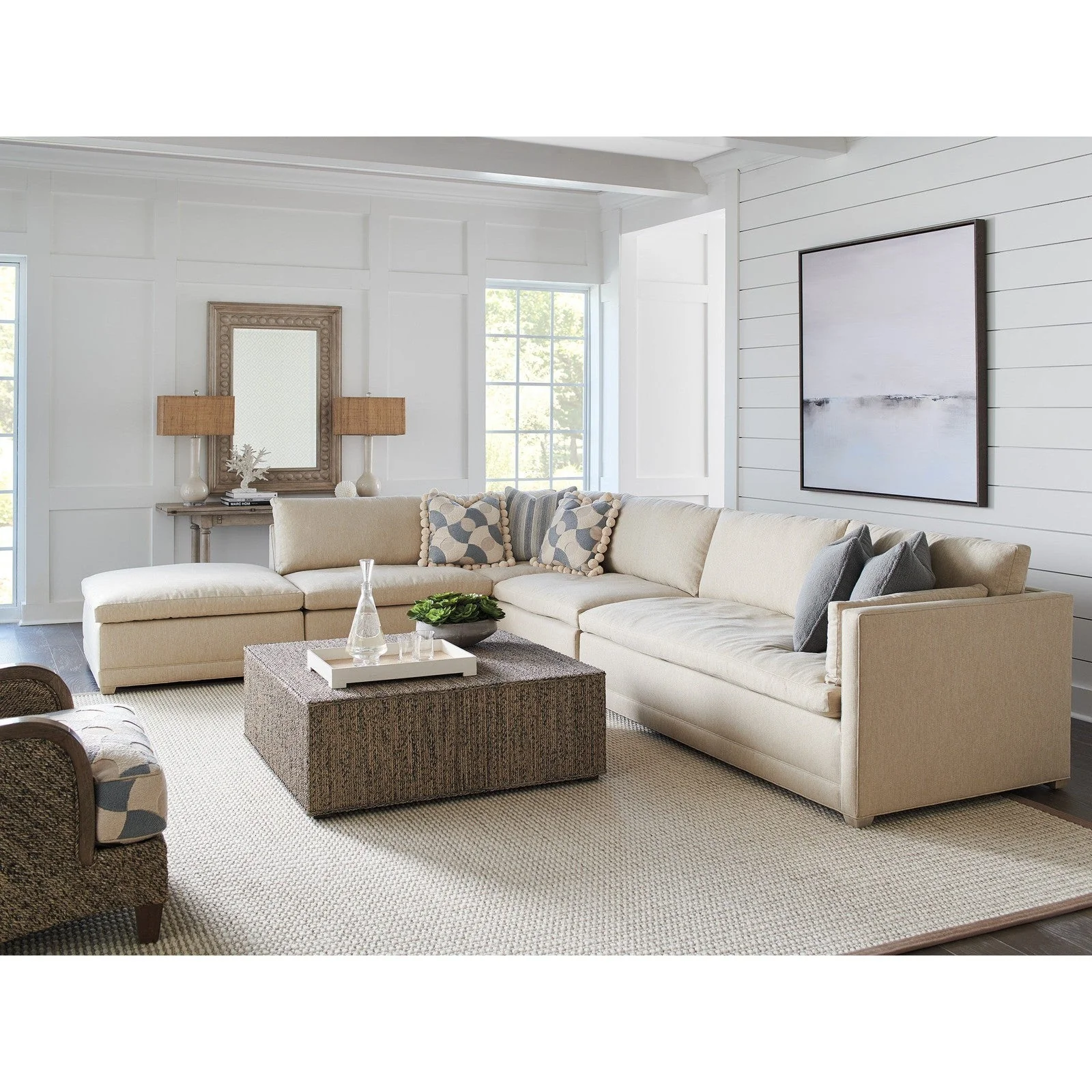 Barclay Butera Upholstery Colony Ottoman - 39.5 Inch - Image 4
