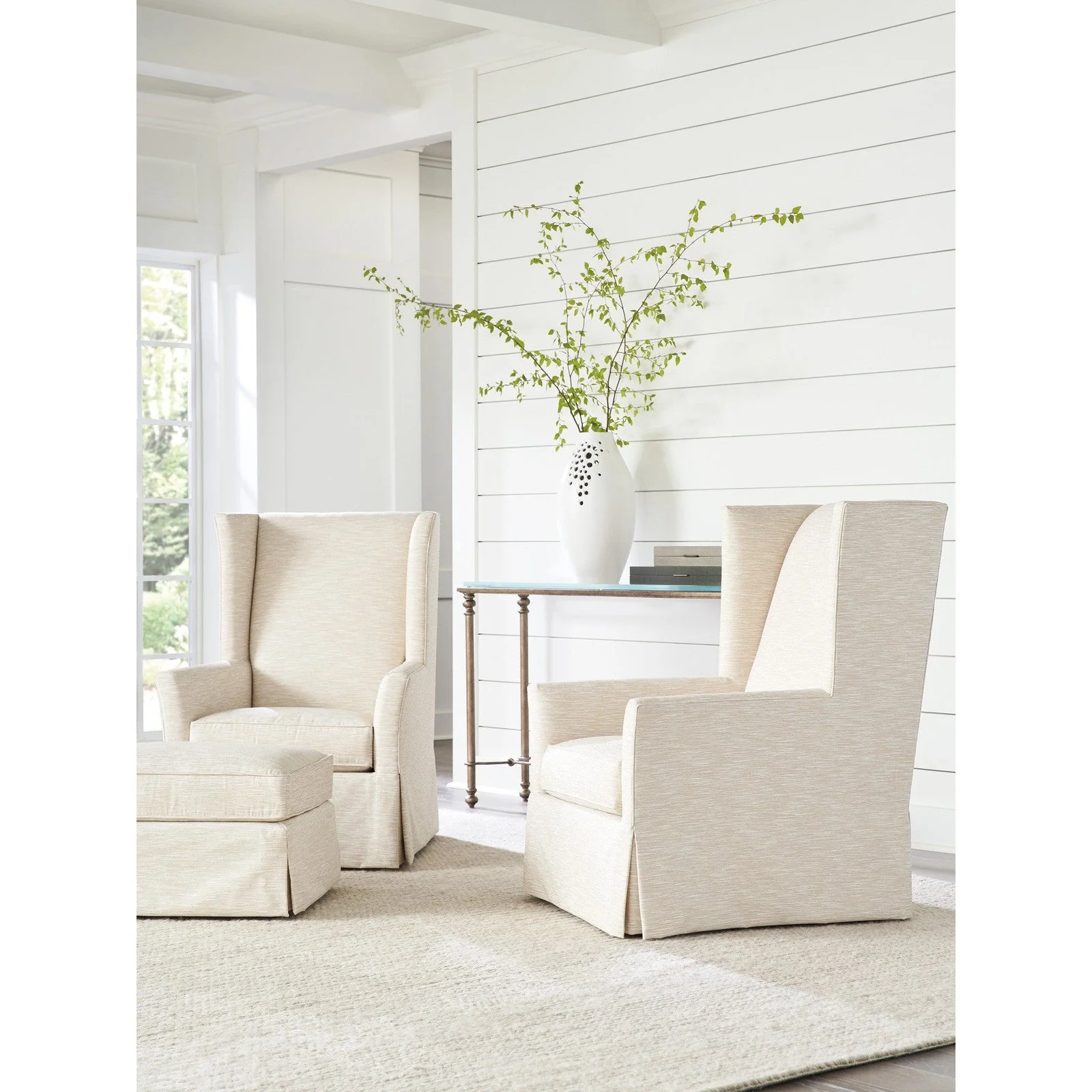 Barclay Butera Upholstery El Moro Ottoman - Image 2