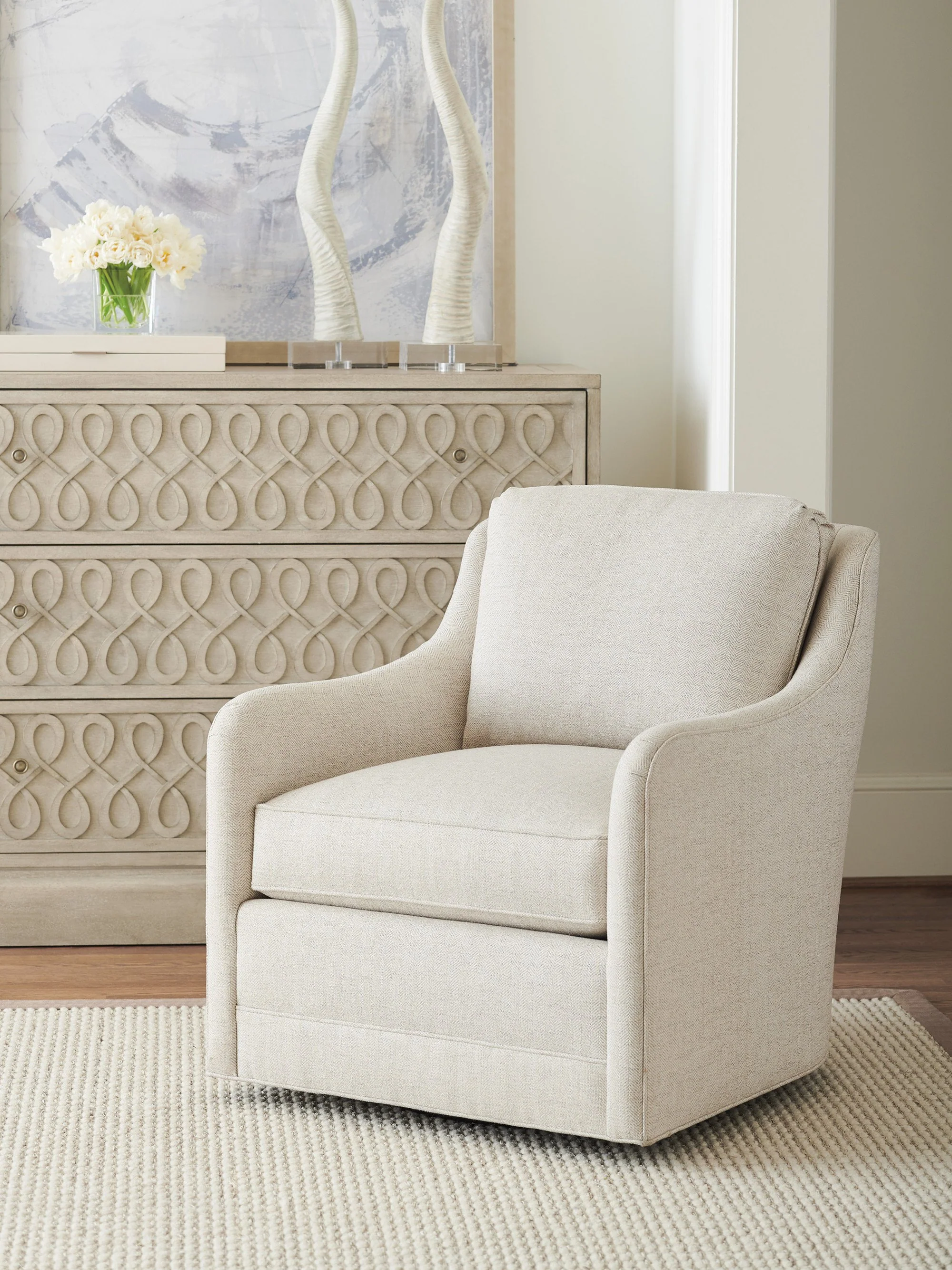 Barclay Butera Upholstery Glennhaven Swivel Chair - Image 2