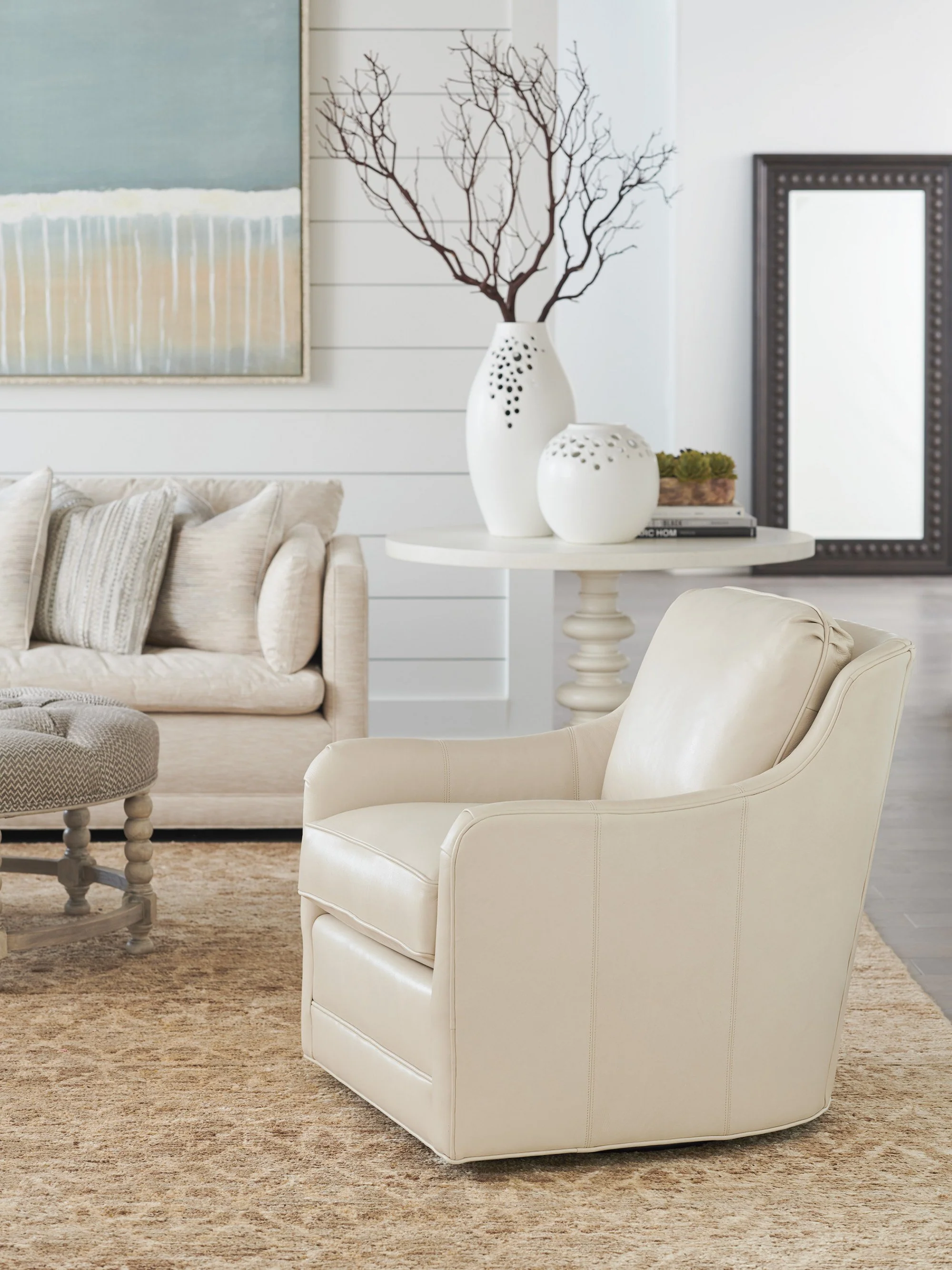 Barclay Butera Upholstery Glennhaven Swivel Chair - Image 5