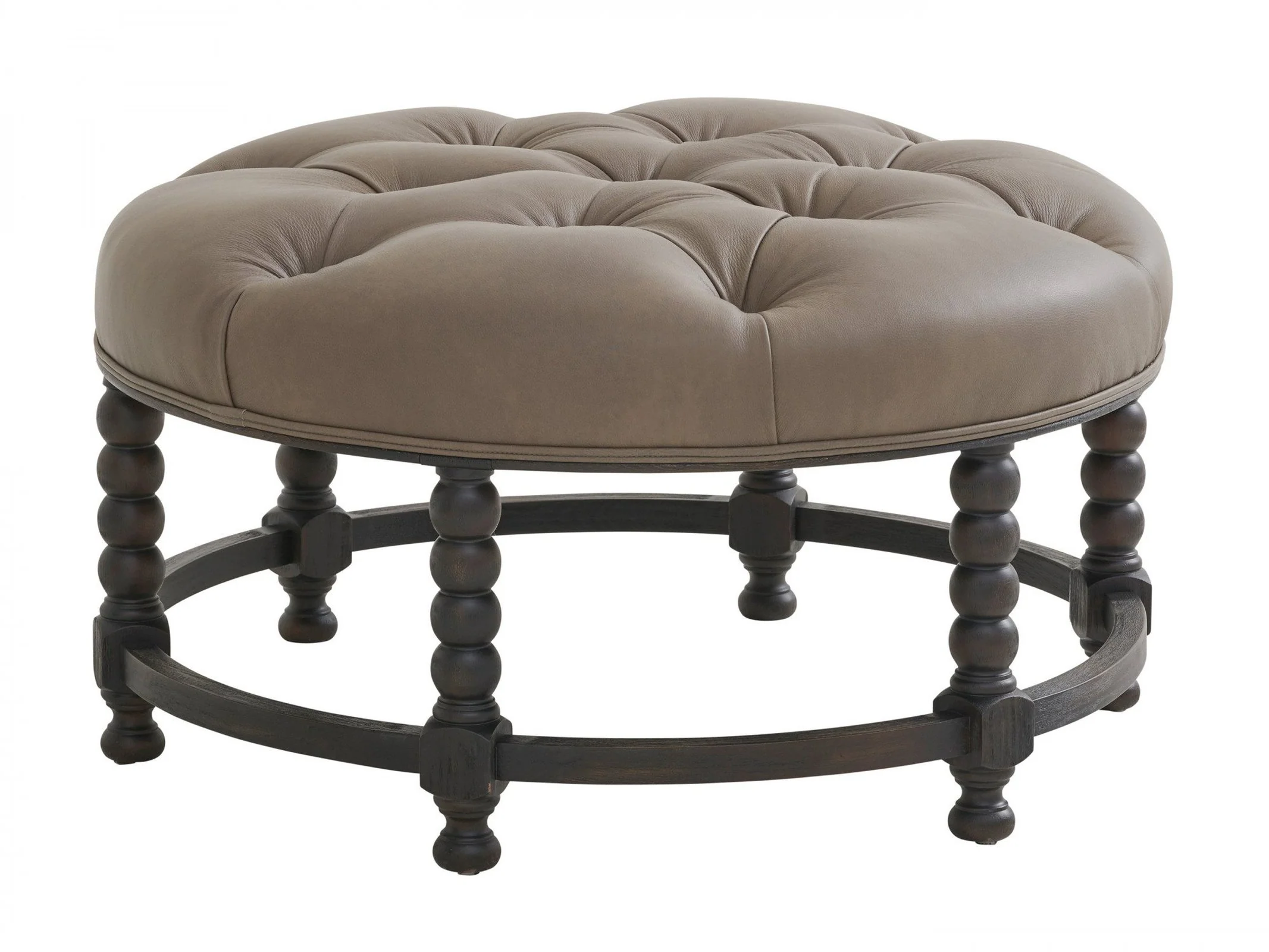 Barclay Butera Upholstery Hanover Tufted Top Ottoman - Image 3