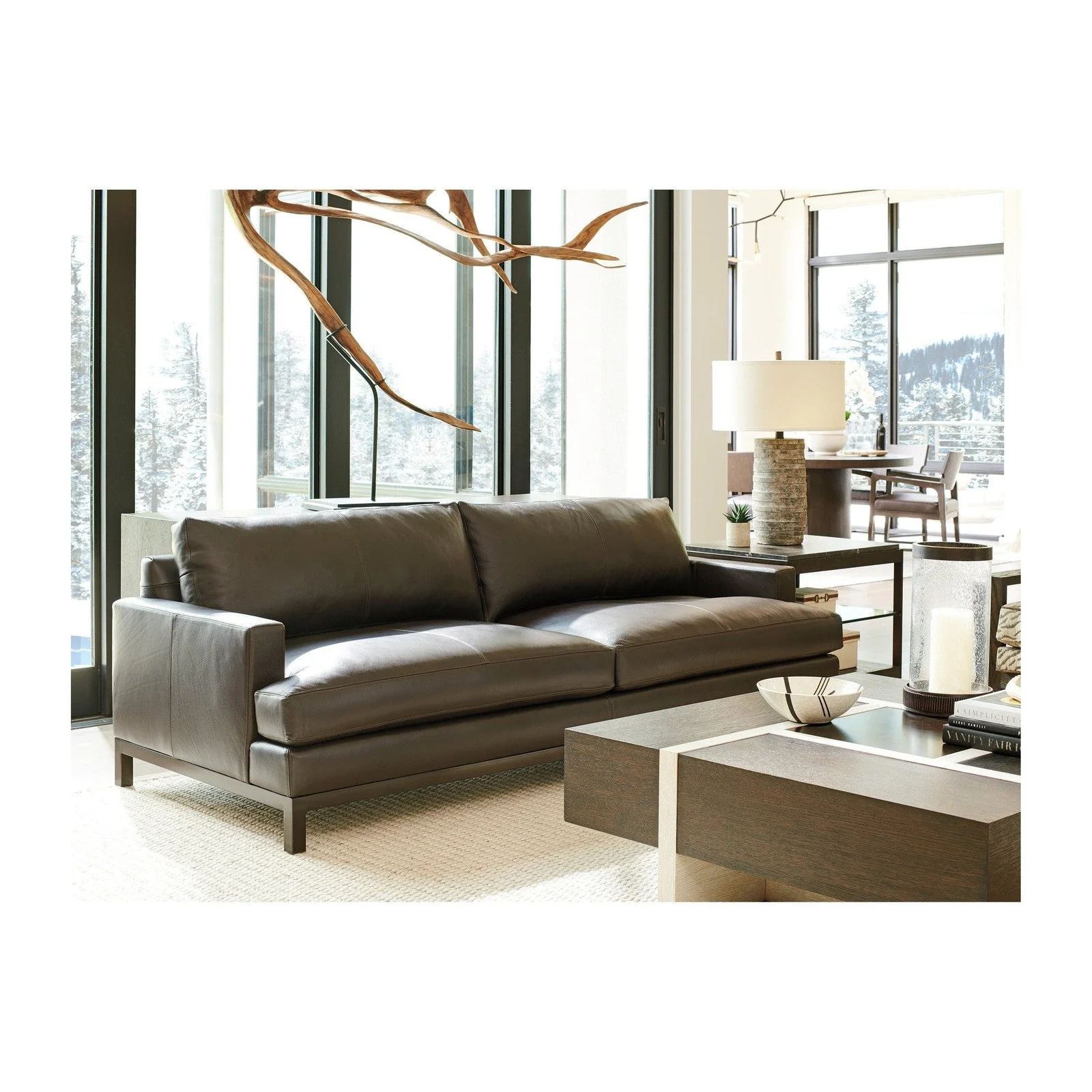 Barclay Butera Upholstery Horizon Leather Sofa - Image 2