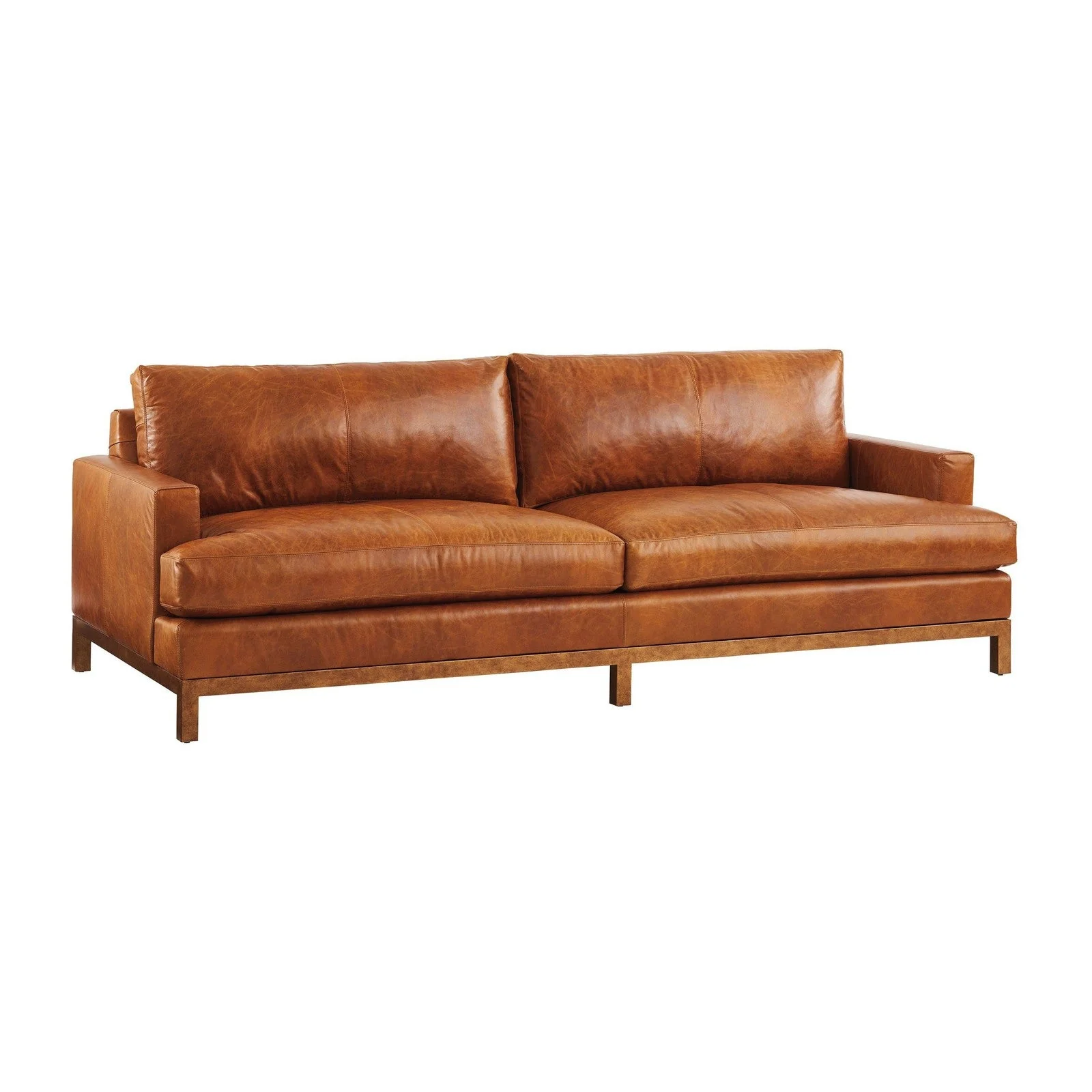 Barclay Butera Upholstery Horizon Leather Sofa - Image 4