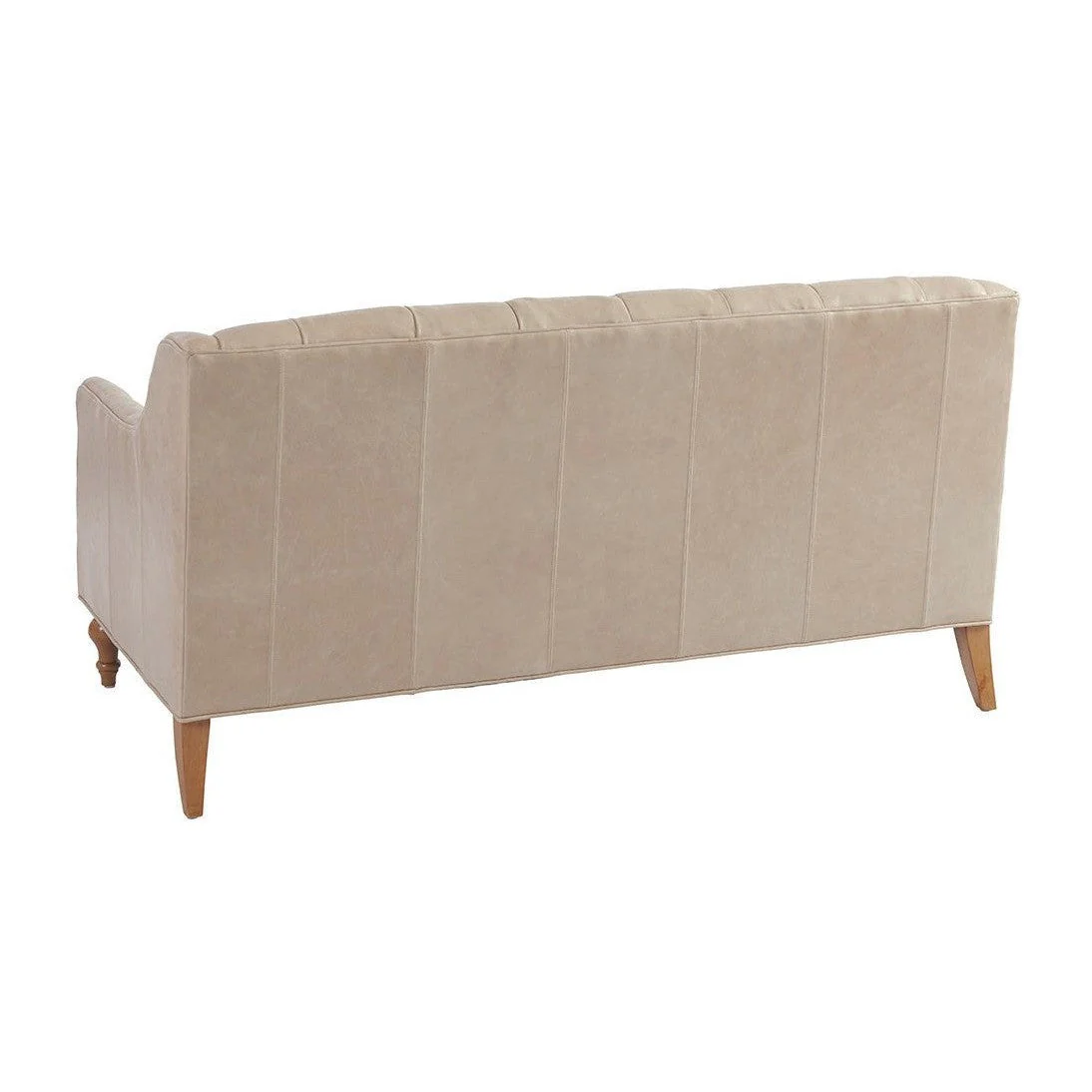 Barclay Butera Upholstery Hyland Park Leather Settee - Image 3