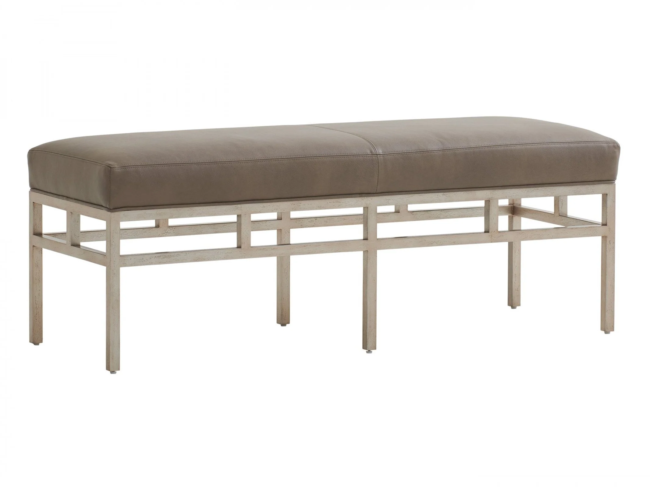 Barclay Butera Upholstery Lucca Metal Bench - Image 3