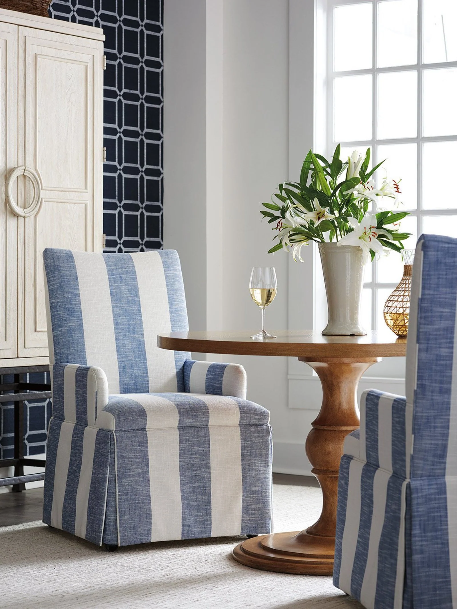 Barclay Butera Upholstery Mackenzie Dining Arm Chair - Image 2