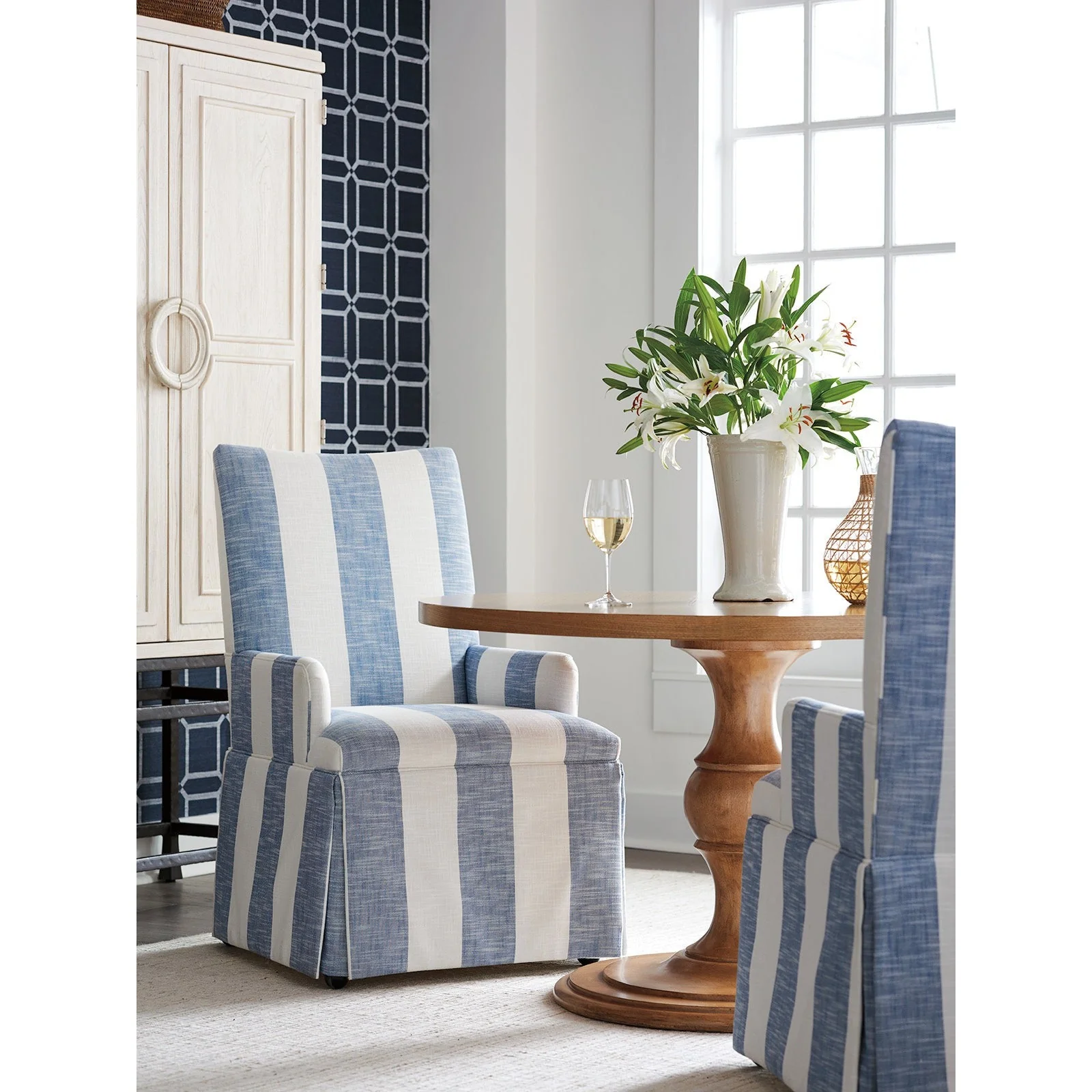 Barclay Butera Upholstery Mackenzie Dining Arm Chair - 25 Inch - Image 2