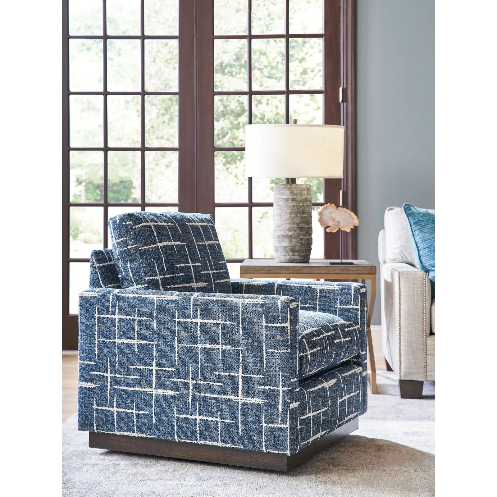 Barclay Butera Upholstery Meadow View Swivel Chair - Image 5