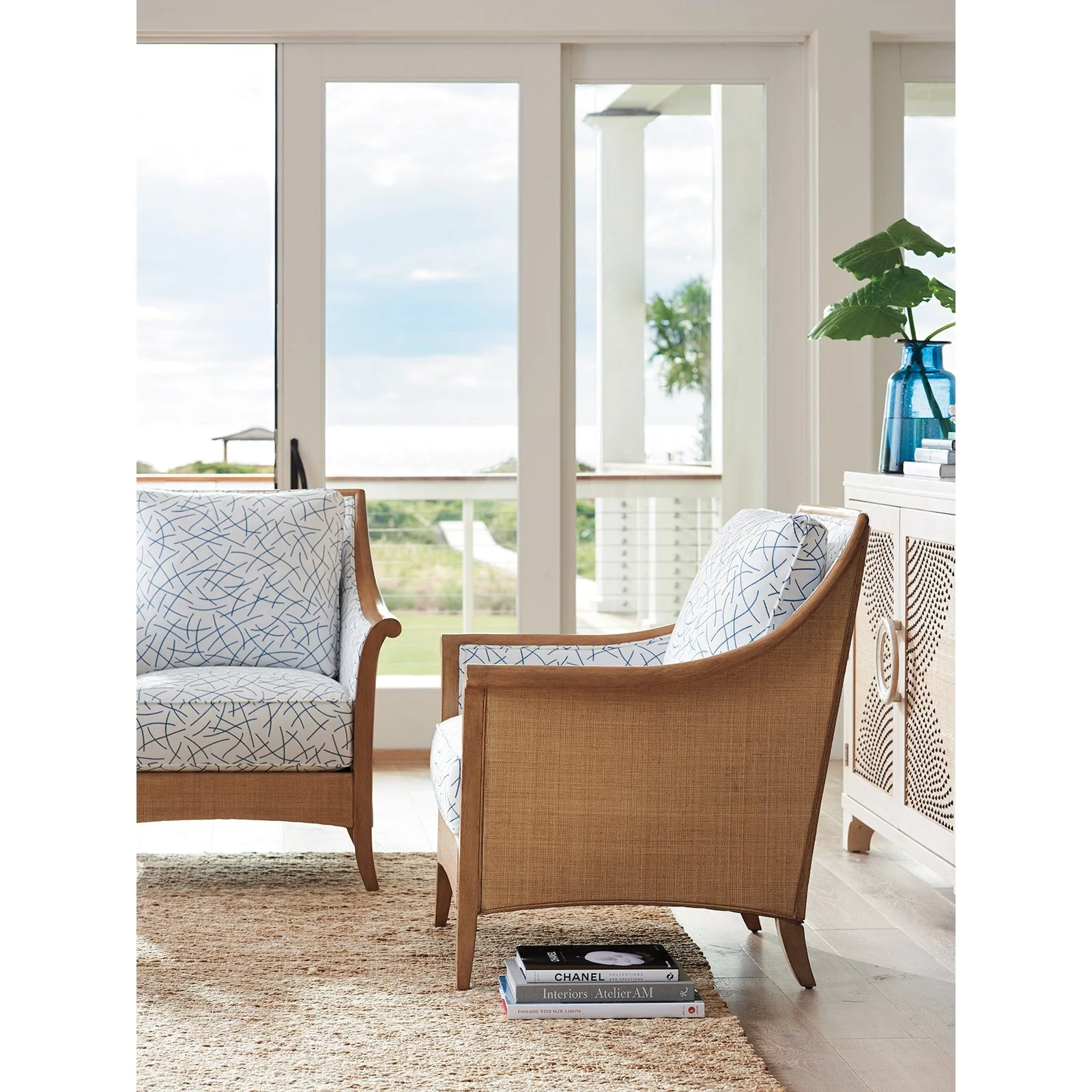 Barclay Butera Upholstery Nantucket Raffia Chair - Image 2