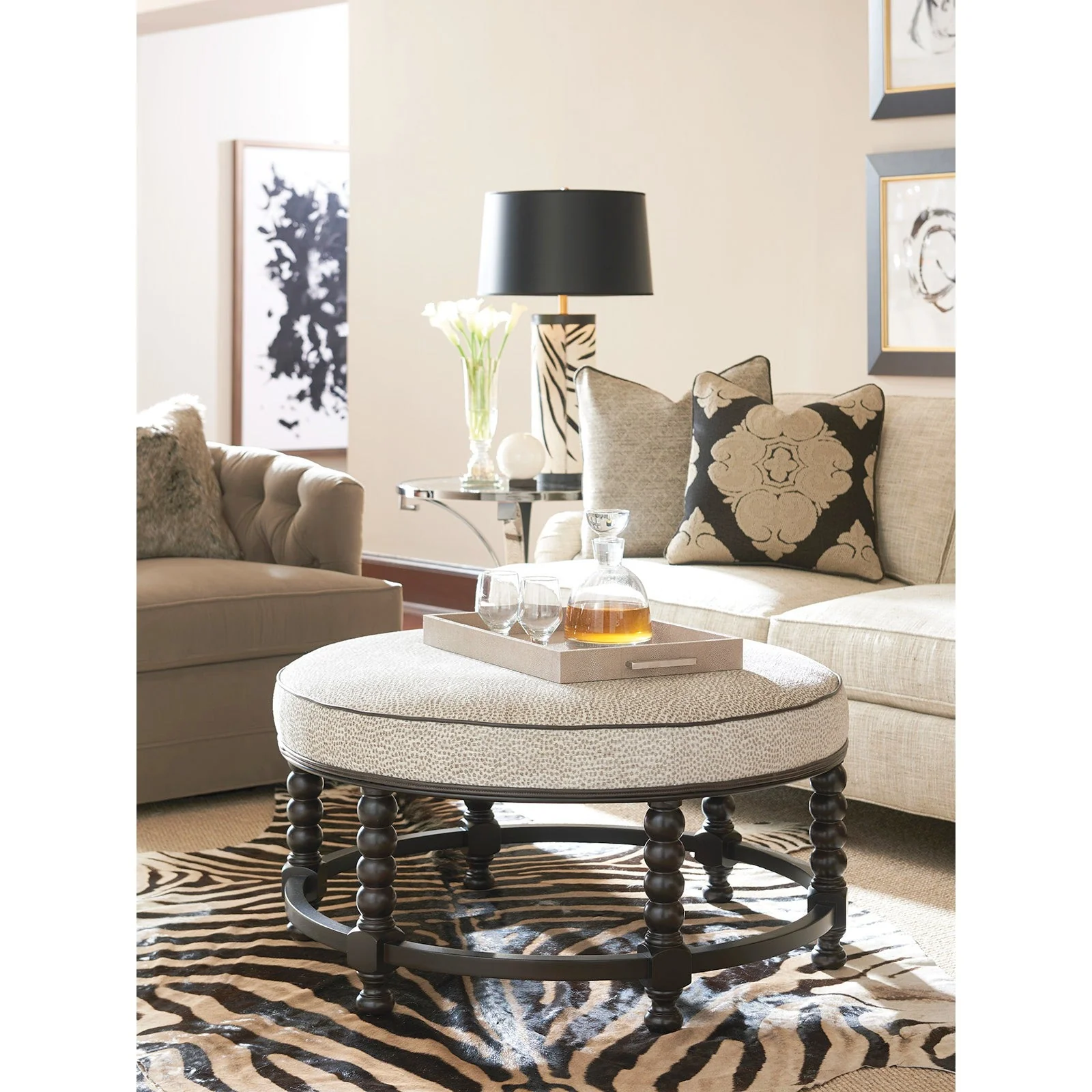 Barclay Butera Upholstery Naples Cocktail Ottoman - 39 Inch - Image 2