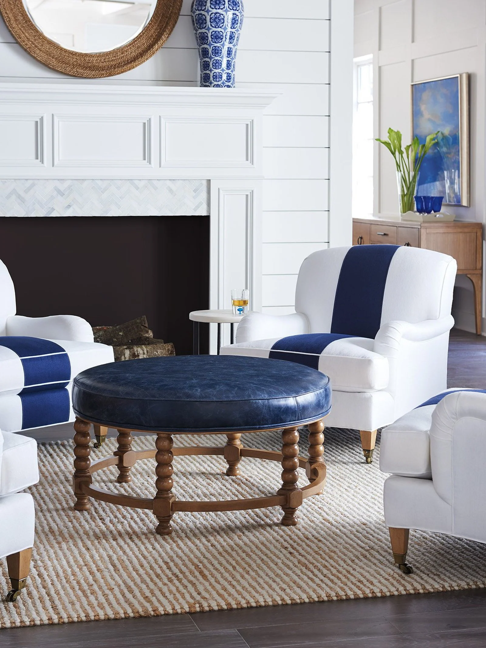 Barclay Butera Upholstery Naples Cocktail Ottoman - Image 6