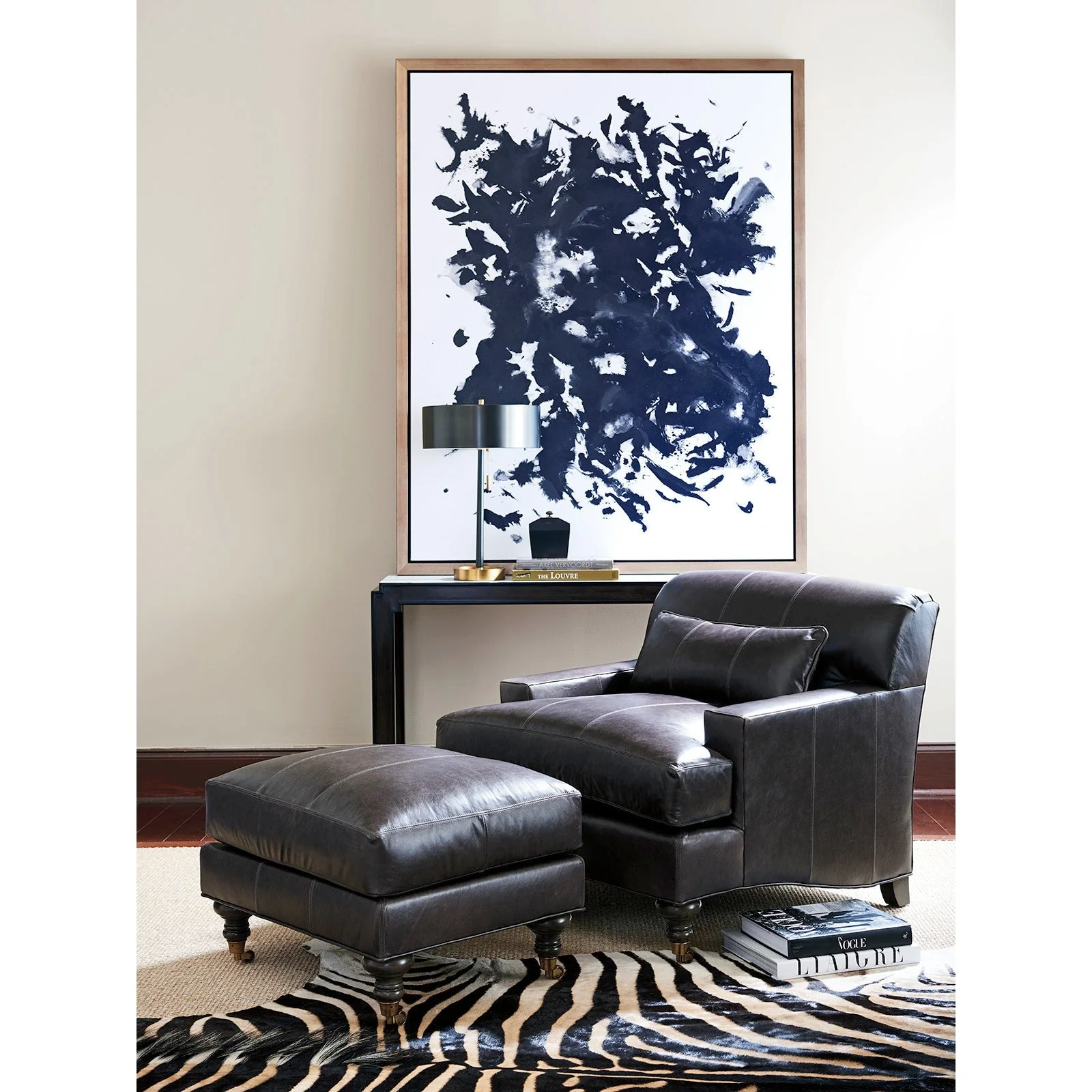 Barclay Butera Upholstery Oxford Ottoman - 27.5 Inch - Image 3