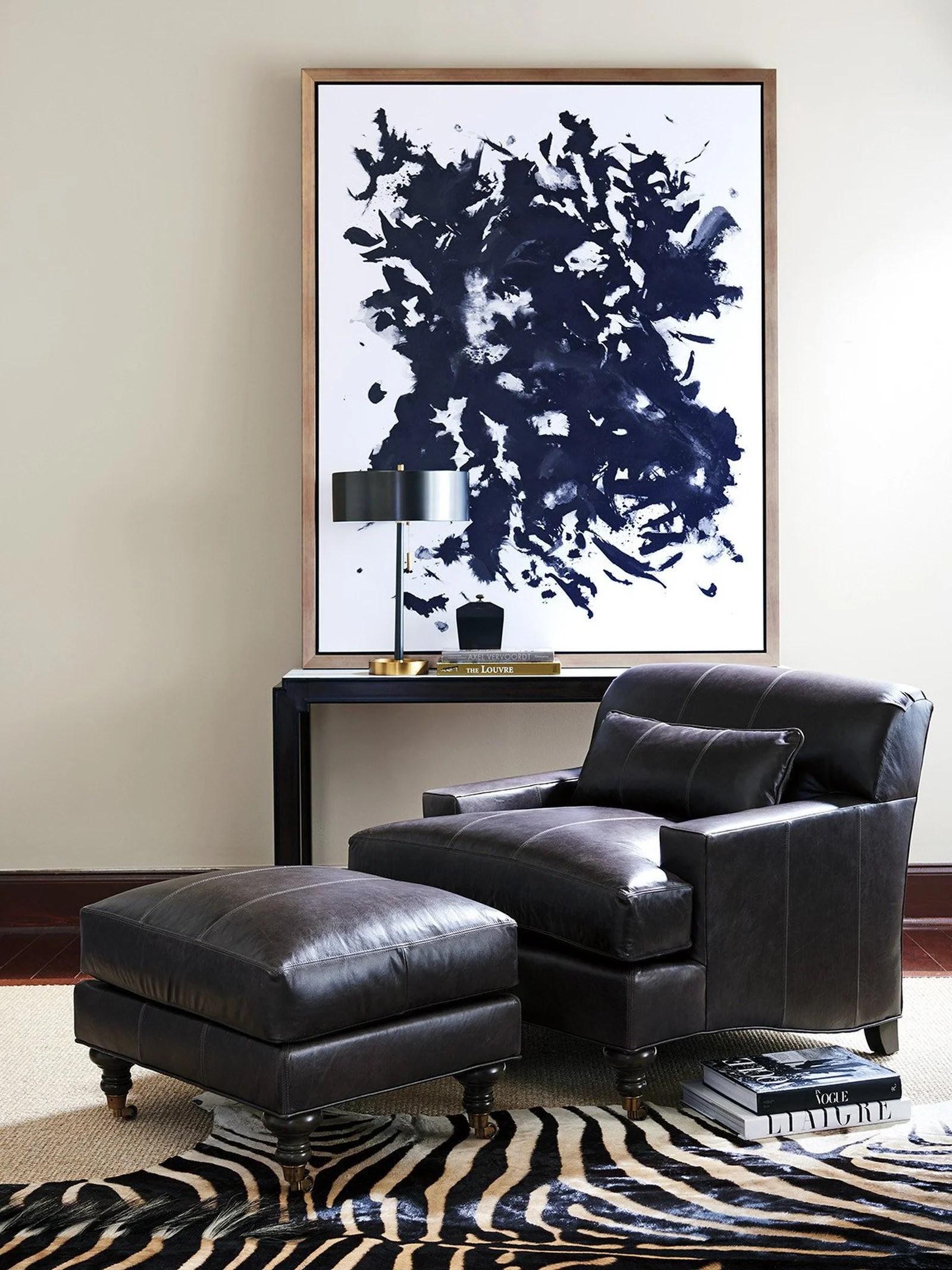 Barclay Butera Upholstery Oxford Ottoman - Image 3