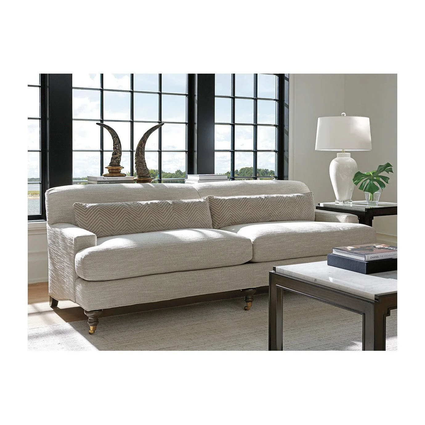 Barclay Butera Upholstery Oxford Sofa - 88 Inch - Image 2