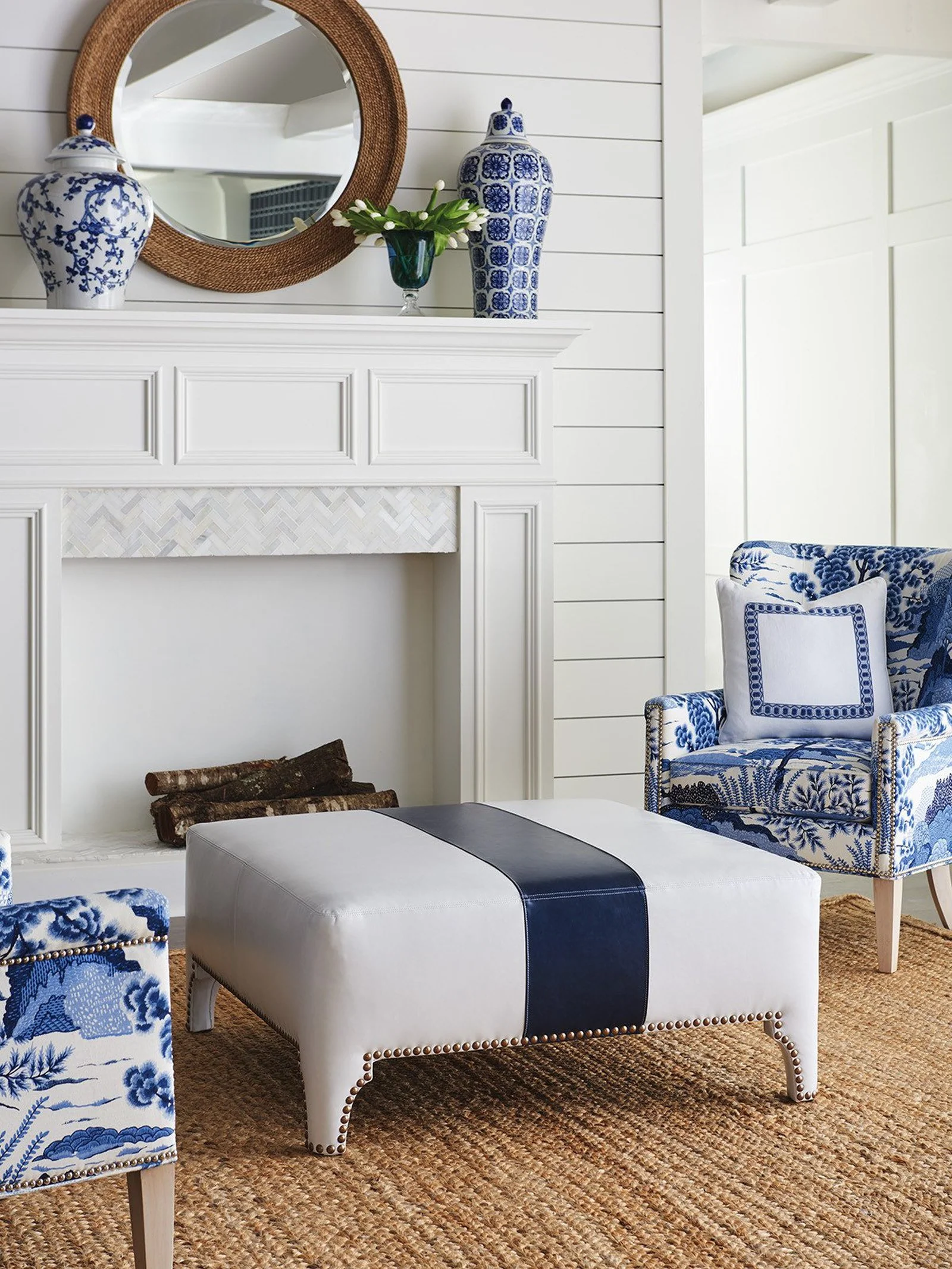 Barclay Butera Upholstery Sheffield Cocktail Ottoman - Image 8