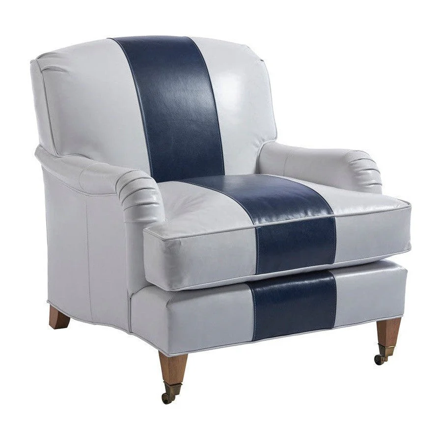 Barclay Butera Upholstery Sydney Chair With Brass Caster - Image 11